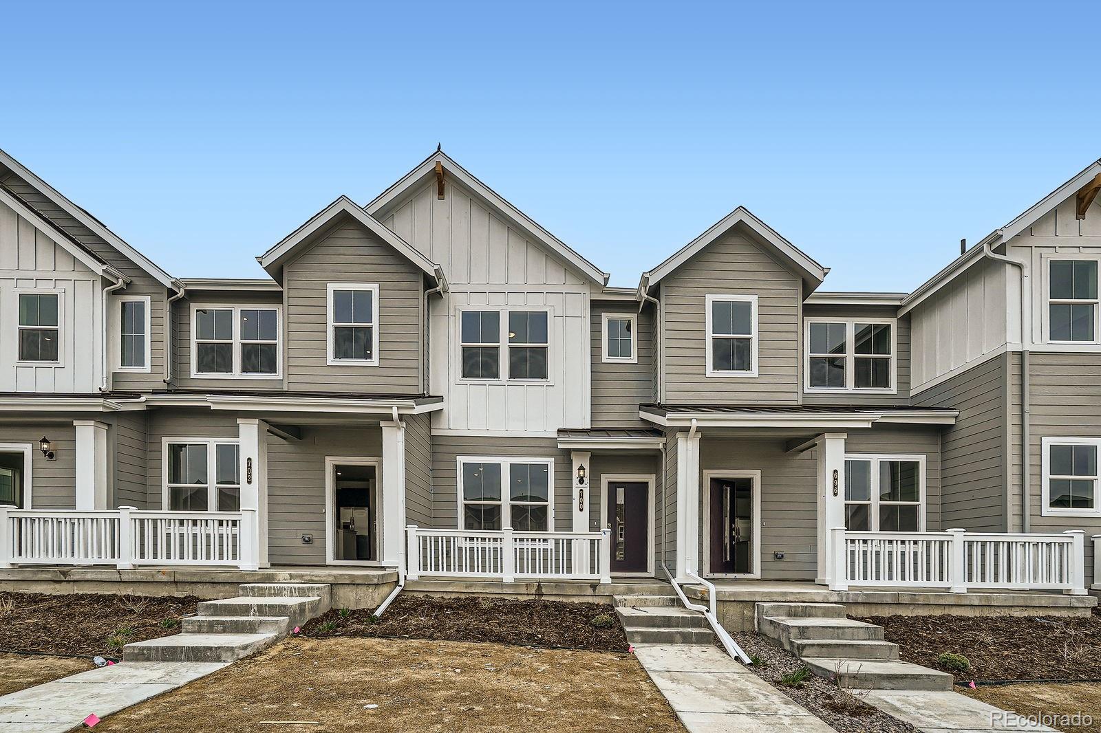 Eligible for 3.99 7/6 ARM or 4.99% fixed rate when using builder's preferred lender - terms and conditions apply - ask for details*******Contact Lennar today about Special Financing for this home - terms and conditions apply**


Say hello to your new home! This move-in ready beauty is ready for its new owner.

Low maintenance living in the gorgeous new Sky Ranch community. Just lock up and go. This brand new 2-story townhome in a 5-plex features 2 bedrooms, 2 baths, great room, kitchen, upper laundry, 1 car attached garage (rear alley entry) and conditioned crawl space. Gorgeous finishes and upgrades throughout including, slab quartz counters, luxury vinyl plank flooring, stainless steel appliances and more. Lennar provides the latest in energy efficiency and state of the art technology with several fabulous floorplans to choose from. Energy efficiency, and technology/connectivity seamlessly blended with luxury to make your new house a home. Sky Ranch offers several fabulous plans to choose from. Current monthly fee subject to change. Homes with an alley are subject to an additional $27 per quarter. Photos are model only and subject to change. Floorplans may differ some from what is represented in the MLS.