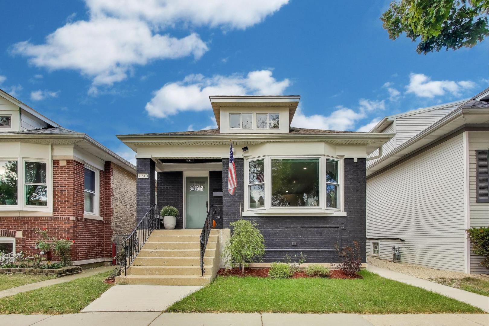 Beautiful Portage Park Bungalow in Awesome Location Completely Rehabbed Featuring 5 Bedrooms & 3 Full Bathrooms.  Brand New Spacious Garage with Party Door, New Sidewalks and Stamped Concrete Patio with Park-Like Yard.  Several Extras Added Like NEW Designer Closets Thru-Out, NEW Electrical Panel & Wiring Thru-Out, NEW Copper Plumbing Thru-Out, Basement Has Radiant Heat Keeping your Utility Bills Low, Blow-In Insulation Thru-Out, NEW HVACS and Ductwork Thru-Out, NEW Appliances, Double Sump Pumps with High-End Emergency Generator, NEW Hardwood Flooring & Vinyl Thru-Out, Attic Finished with Playroom/Bedroom/Storage, All 3 NEW Designer Bathrooms with High-End Fixtures, NEW Kitchen Flowing Into 1st Flr Family Room, Office and Mudroom. Great Layout & Easy to Show!