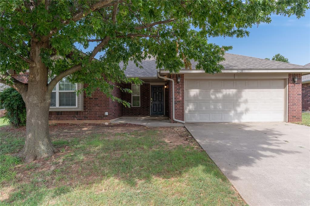 Welcome home to this beautifully maintained property in desirable North Norman, offering an unbeatable location with quick and easy access to Sooner Road, I-240, and Tinker Air Force Base. Inside, you'll find a spacious living room featuring a cozy gas fireplace insert, a welcoming dining area with a charming bay window, and an open, airy feel thanks to raised ceilings in the entry, living room, and primary suite. The oversized primary bedroom provides a relaxing retreat with a luxurious ensuite bath complete with a garden tub, separate shower, and plenty of space to unwind. Large windows throughout the home fill each room with abundant natural light. Step outside to enjoy the expansive concrete patio, perfect for entertaining, grilling, or shooting hoops with the included basketball goal. The spacious garage offers additional storage and peace of mind with an in-floor tornado shelter. Just a short walk away, you'll love the neighborhood lake featuring picnic tables, scenic walking trails, and a playground—ideal for enjoying the outdoors close to home.This home combines comfort, convenience, and an exceptional location, making it the perfect place to call home.