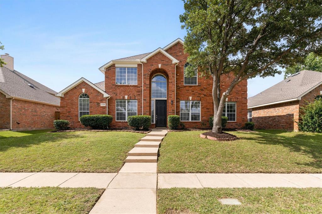 STUNNING REMODELED NORTH-FACING GEM IN SPRING RIDGE! Perfectly designed for growing or multi-generational families. This exceptional 5-bedroom, 4-bath residence blends modern upgrades with unbeatable functionality. The fully remodeled gourmet kitchen serves as the heart of the home, featuring quartz countertops, stainless steel appliances, abundant cabinetry, a large center island, and ample workspace for both everyday living and entertaining. The impressive family room showcases soaring ceilings, a dramatic wall of windows that floods the space with natural light, and a sleek electric fireplace, creating a warm and inviting atmosphere. The spacious primary suite is a true retreat, offering a fully updated spa-inspired bath with a frameless glass shower, double vanities, a relaxing soaking tub, and a generous walk-in closet. A desirable first-floor guest bedroom with an adjacent updated full bath provides flexibility for guests, extended family, or a private home office. A second staircase located right next to the kitchen offers effortless flow and convenient access to the upstairs living spaces. Upstairs features three spacious secondary bedrooms, two additional full baths, and a large game room, offering plenty of room for everyone. Zoned for award-winning Plano ISD and just minutes from BASIS Plano. This home is within easy walking distance to the community pool, Russell Creek Park, scenic trails, ponds, and playgrounds. Conveniently located near premier shopping, dining, and major commuter routes. This move-in-ready home offers the perfect combination of luxury, comfort, and an unbeatable family-friendly location.