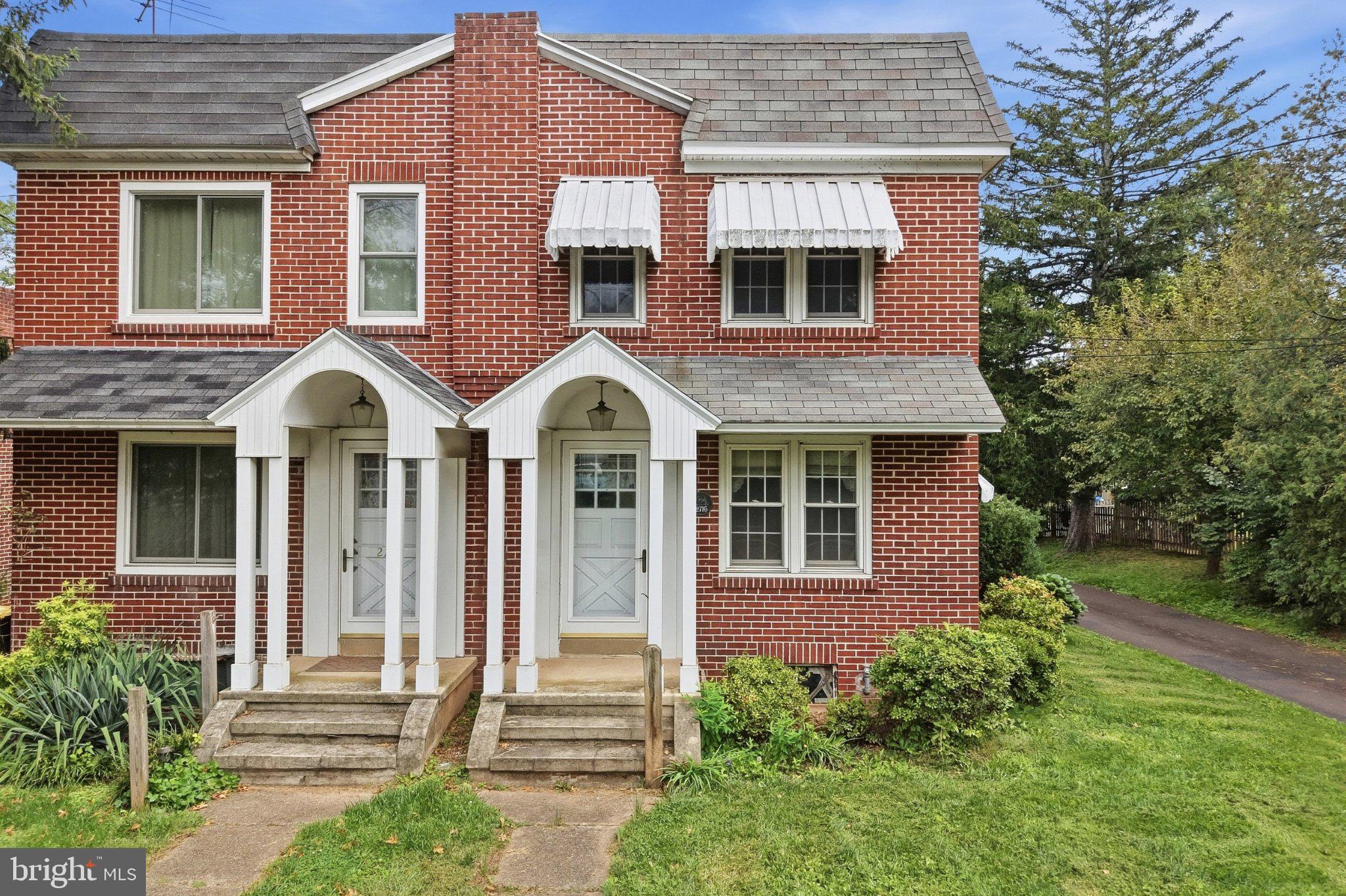 Opportunity awaits at 2715 Cowpath Road in Hatfield Township and North Penn School District! This charming 3-bedroom, 1-bath twin offers a great opportunity for an investor, contractor, or buyer with vision to renovate, update, and unlock the home's full potential.The main level features a traditional floor plan with a spacious living room, separate dining area, kitchen, and a comfortable family room highlighted by exposed ceiling beams, a brick accent wall, built-in shelving, and a wood-burning fireplace insert. Large windows throughout the home provide an abundance of natural light, while the home's original character offers a solid starting point for a thoughtful renovation.The kitchen features wood cabinetry, hardwood flooring, and ample cabinet space, with plenty of opportunity for a future redesign. Upstairs are three bedrooms with hardwood flooring, including generously sized rooms with multiple windows, along with a full hall bathroom. The hardwood floors are one of the home's standout features and could become an attractive focal point with refinishing and updating.A full unfinished basement provides substantial storage, mechanical space, and additional possibilities for a future owner. The home is heated by oil-fired forced-air heat.Outside, a wood deck along the right side of the home provides a wonderful outdoor entertainment space, while the property includes two driveway parking spaces. The driveway continues around the rear of the property and connects to an alley serving the surrounding homes, creating a convenient loop that makes entering and exiting onto Cowpath Road easier.Conveniently located near the shopping, restaurants, entertainment, and everyday amenities of Hatfield, Lansdale, North Wales, Montgomeryville, and Souderton, the property also offers quick access to Route 309 and the Northeast Extension of the Pennsylvania Turnpike.Whether your plans include a renovation and resale, rental investment, or creating a home tailored to your own style, 2715 Cowpath Road offers an exciting opportunity to add value in an established North Penn School District location.This is an Estate Sale. Property is being sold strictly AS-IS, in its present condition. The Estate will make no repairs and provide no repair credits to Buyer. Buyer is responsible for all required Hatfield Township Use & Occupancy requirements. Buyer is requested to use the Estate's title company, Convenient Abstract in North Wales.