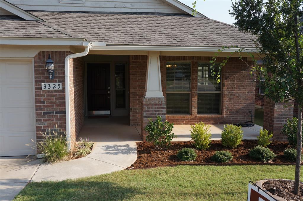 Another beautifully built efficient home in the darling Green Leaf Trails addition. The darling front porch has an option to have a sitting area to enjoy the spring and summer evenings. The floorplan is very open with a large kitchen with a breakfast bar and a nice size pantry. The kitchen features stainless steel appliances and a gas cooktop. Large living are with wonderful windows. The primary bedroom is a nice size as well as the primary closet and bath room with double vanities. The secondary rooms are generous as well. There is a cute mud room area when you enter thru the garage with a separate utility room. There is a nice covered patio and a storm shelter in the garage. The property has full gutting it was installed in 2021 when the roof was replaced. This one is in great condition just ready for a new owner. Please allow 24 hours to show there is a tenant in the property.