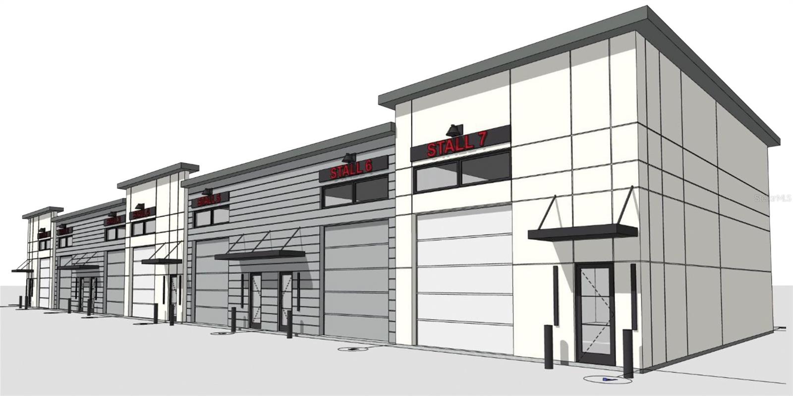 Pre-Construction. To be built. Located in the upscale expansion of Hargrove Industrial Park, The Auto Ranch delivers a refined vehiclestorage experience for discerning enthusiasts. Spanning across 36 acres, this privately-gated communityfeatures 95 premium units totaling over 115,000 square feet within hurricane-rated concrete buildings thatcombine strength and security with clean sophistication and modern elegance.Positioned adjacent to brand-new flex industrial space, The Auto Ranch is set within one of Palm Coast’smost desirable emerging business areas—offering convenience, prestige, and lasting value. Each1,250-square-foot unit can be customized with optional mezzanines, creating a private showroom, lounge,or workspace tailored to your collection.Beyond secure storage, The Auto Ranch fosters a community for those who value performance,craftsmanship, and the art of the drive.*The information depicted herein is subject to change without notification