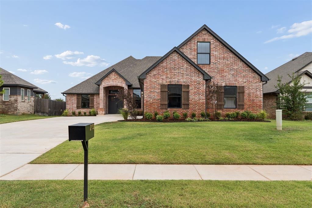 NEW CONSTRUCTION in Edmond with a floor plan designed to give you options. This 4-bedroom, 3-bath home offers three bedrooms on the main level, a dedicated study, spacious living area, and an upstairs fourth bedroom with its own full bath and closet. Need something other than a fourth bedroom? The upstairs space easily transitions into a bonus room, playroom, media room, theater, or private guest suite, giving you the flexibility to make the home work for the way you live.At the heart of the home, the beautiful kitchen is filled with natural light and offers generous storage, creating a bright, welcoming space for everyday living and entertaining.  A large laundry room with a mudbench is connected to the primary suite closet offers convenience and storage.Location adds even more to love. Situated in Covell Valley in  Edmond just minutes from the growing Covell & I-35 corridor, you’ll have convenient access to ShowBiz Cinemas, Starbucks, Crest Foods and an expanding collection of shopping, dining and entertainment options, including anticipated additions such as Whole Foods, Ruth’s Chris Steak House, Texas Roadhouse and Dick’s Sporting Goods.  Covell Valley has a community pool and clubhouse as well, adding to the amenities.  Brand-new construction, a flexible floor plan, three bedrooms downstairs, a 3 car garage, dedicated office space and a location surrounded by some of Edmond’s most exciting growth, this home brings together space, convenience and versatility in one beautiful package. Owner/Agent