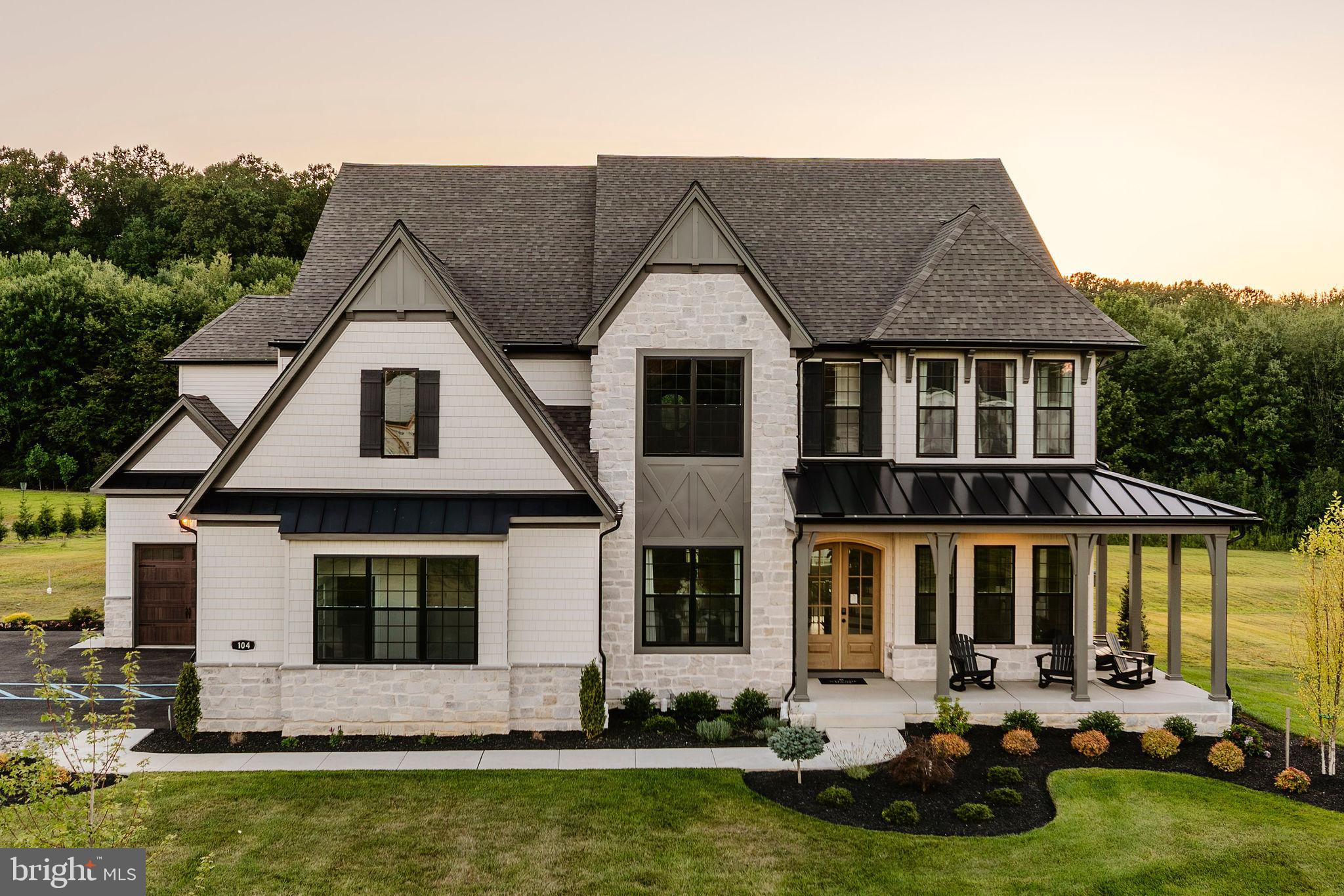 This Devonshire Cottage is a 5 bedroom, 4 full bath, 2 half bath home featuring an open floorplan, 2 staircases, and a 2-story Family Room with a wall of windows and gas fireplace. Inside the Foyer, there is a Living Room to one side and Dining Room with a coffered ceiling to the other. The Chef's Kitchen features New Haven Maple cabinets, quartz countertops, and a large eat-in island, opening to a Breakfast Area and rear deck access. A Butler's Pantry with an arched entryway connects the Kitchen to the Dining Room, and a Library Nook with built-in shelving links the Living Room to the Family Room. Past the Kitchen, an entry area leads to the Powder Room, first-floor Guest Suite with en suite bath, built-in storage, garage access, and the second staircase.Upstairs, the spacious Owner's Suite has a tray ceiling with shiplap detail, a Tranquility Bath with a freestanding tub, split vanity, and large walk-in tiled shower, plus a walk-in closet with a center island. Bedroom 2 has its own en suite bath, while Bedrooms 3 & 4 share a Family Bathroom with a separate shower room. The Laundry Room is conveniently located on the same floor as all 4 bedrooms. The Basement provides additional finished space for living and entertaining with a Trenta Cafe, Powder Room, and Charleston wainscoting, plus unfinished space for extra storage. Complete with a 3-car side and front-load garage.Welcome to Winchester Springs! Located just outside of downtown Bel Air on E. Churchville Road, Winchester Springs is ideally situated for easy commuting and access to all the amenities you need. With I-95 and Route 1 just 10 minutes away, you'll enjoy a seamless connection to the surrounding areas, including top-rated schools, shopping centers, restaurants, and entertainment venues.