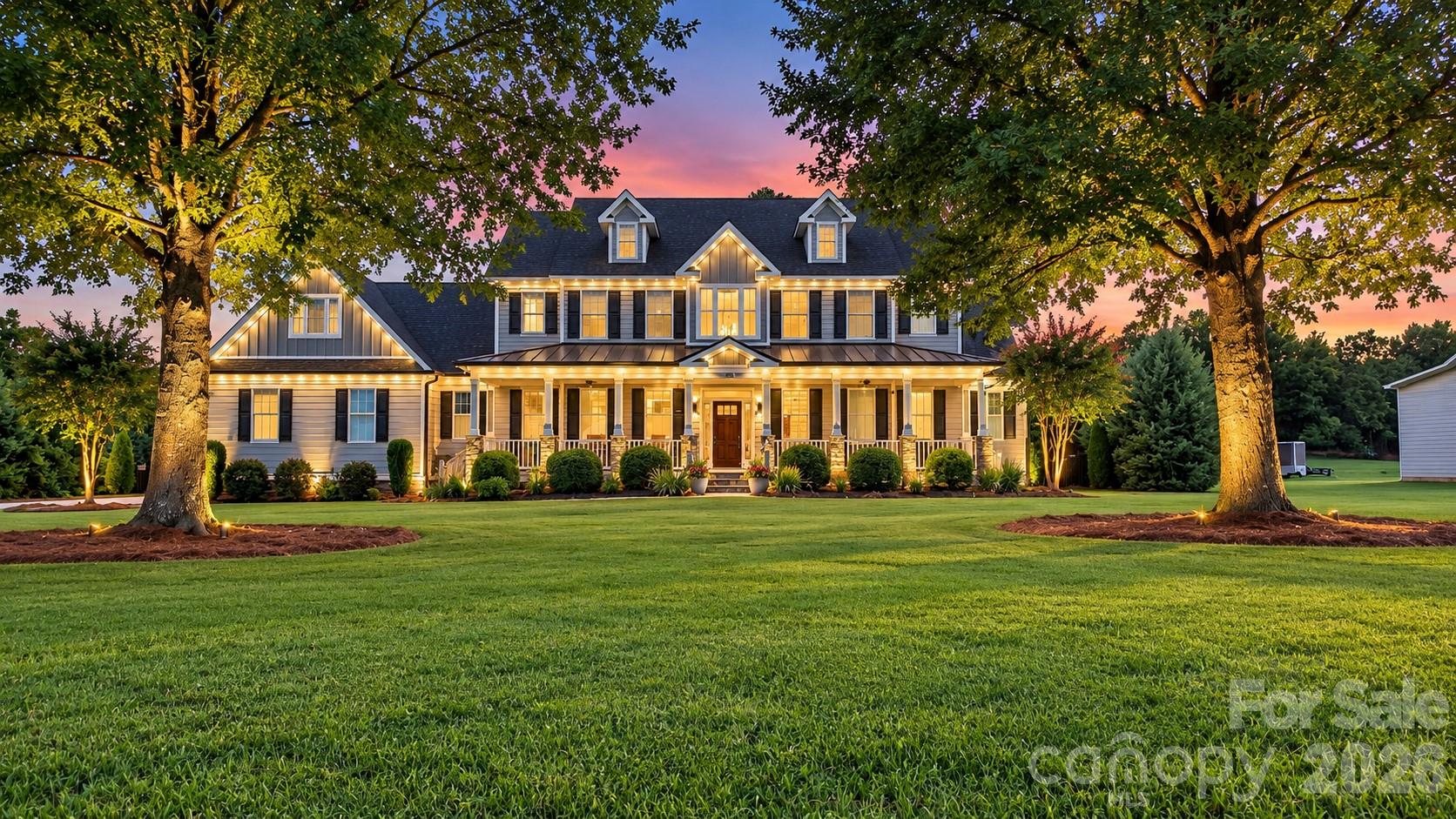 A TRUE ONE-OF-A-KIND PROPERTY WHERE LUXURY, ENTERTAINMENT & PRIVACY COME TOGETHER! This Home is an oasis. Welcome to an exceptional property offering an incredible combination of space, upgrades, amenities, and flexibility—all set on a beautifully landscaped 1.04-acre lot with a fully fenced, private backyard. From the moment you arrive, it is clear this home was designed for both everyday living and unforgettable entertaining.Inside, you’ll find 4 bedrooms and 3.5 baths, with an additional flex space currently configured as two bedrooms, providing incredible versatility for guests, an office, gym, playroom, or additional living space. The home has been freshly painted inside and out and is being meticulously prepared with a true model-home level of attention to detail.The entertainment possibilities are extraordinary. A custom movie theater features a high-end 7.2 surround sound system, 110-inch screen, stadium seating, custom lighting, snack bar, full bathroom, and large closet with insulated walk-in attic storage. The primary suite is equally impressive, featuring a custom-designed closet with LED lighting and a stunning custom primary bath complete with a luxurious wet room, dual TVs, and extensive LED lighting.The updated kitchen features beautiful white quartz countertops, while the oversized walk-in pantry is currently being transformed with custom cabinetry and countertops. The spacious laundry room offers abundant storage and even includes a second refrigerator.Outdoor living is just as impressive. Expansive covered front and rear porches extend the length of the home, creating wonderful spaces for relaxing and entertaining. The heavily landscaped backyard provides exceptional privacy and features a fire pit, playground, zip line, above-ground pool, commercial-grade landscape lighting, and permanent holiday lighting. Multiple Ring cameras throughout the property convey.For the RV enthusiast, this property is truly special. The 50-foot RV pad includes 50-amp power and a dedicated grey-water septic tank, while the relaxed $30/month HOA allows RVs, motorhomes, trailers, and more. A custom 16x24 detached building with power, thoughtfully designed to complement the home, provides even more space for storage, hobbies, a workshop, or recreational use.Additional features include a large 3-car garage, numerous smart-home features, whole-home water filtration system, well and septic, generator transfer switch, 60-amp EV charger, and ceramic window film on all rear windows to reduce heat and UV exposure.Major systems have also been thoughtfully maintained, with both HVAC units replaced within the last five years, roof replaced in 2019, and a mini-split added to the flex space in 2025.This property truly offers the rare combination of acreage, privacy, luxury amenities, RV accommodations, incredible entertainment space, and extensive upgrades—all without sacrificing convenience or comfort. There is simply nothing ordinary about this home. Come experience everything it has to offer!