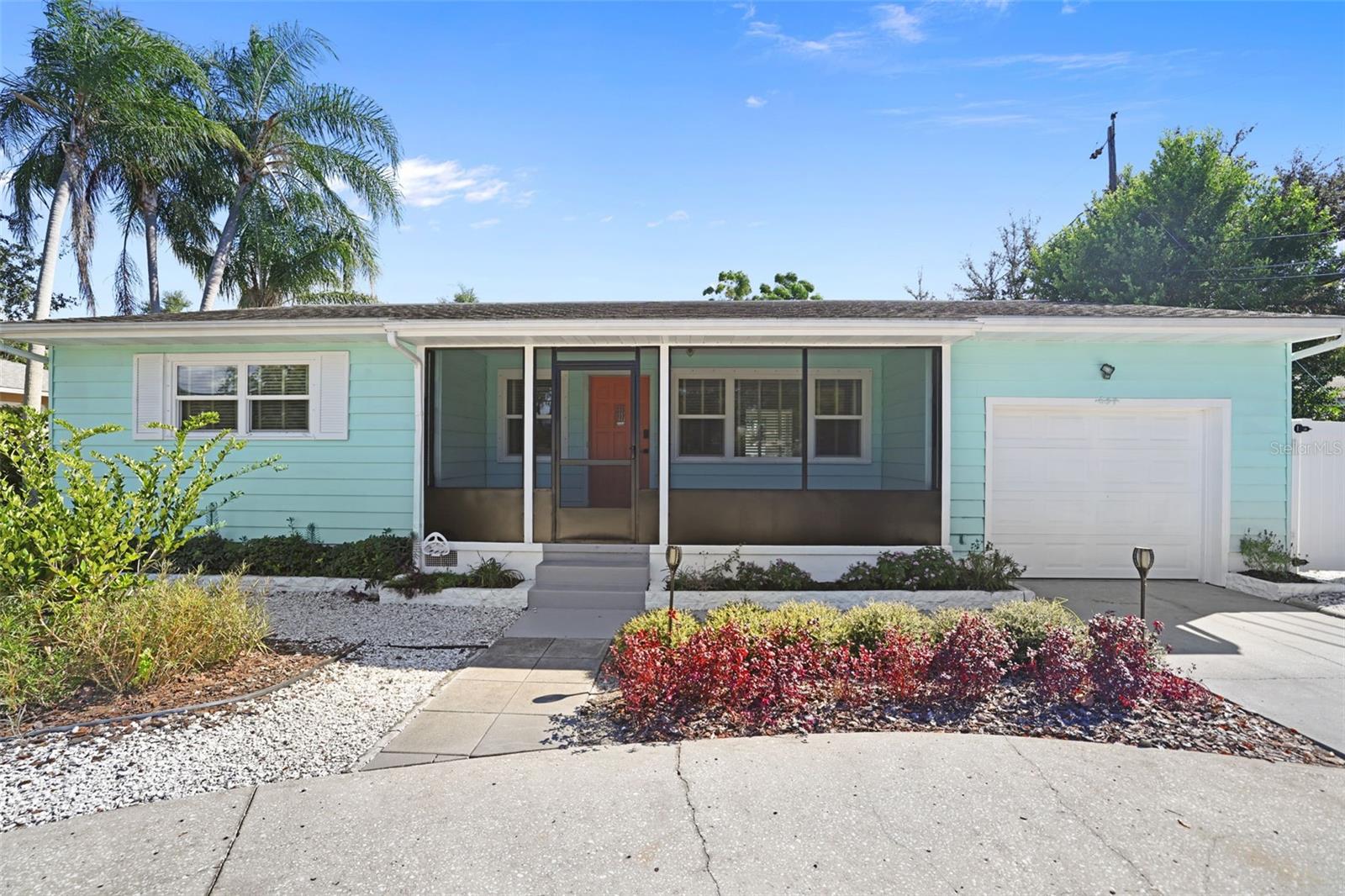 Welcome to 637 Beltrees Street in beautiful Dunedin! This freshly renovated 2-bedroom, 1.5-bath home—with a versatile bonus sunroom—sits in one of the most walkable locations in the city. You can walk, bike or golf cart to the Blue Jays Stadium, hop on the Pinellas Trail just steps away, and stroll or golf-cart to all of Downtown Dunedin’s shops, restaurants, breweries, marina, and waterfront. All of this—without being in a flood zone.From the moment you pull up, the half-circle driveway, double gate for boat/RV parking, and one-car garage give you space and flexibility. The charming screened front porch is perfect for morning coffee or evening breezes.Inside, the home features fresh paint, new vinyl plank flooring, newer windows, and an open kitchen with white cabinetry that gives the entire space a bright, airy feel. The retro-chic full bathroom features original teal tile with an updated vanity and tub/shower combo, and the additional half bath adds convenience for guests. Updated lighting, fixtures, and hardware throughout complete the modern refresh.Step outside and imagine your future backyard oasis—there’s plenty of room for a pool, and the lush landscaping with palms and a jasmine-covered trellis creates a peaceful retreat. The brand-new vinyl fence offers privacy, and the patio is perfect for outdoor dining or entertaining.Major updates provide peace of mind, including a 2017 A/C, a 2022 garage door, a brand-new roof being installed before closing, and a termite warranty that will be provided at closing.Investment & Future Potential:This property is zoned multifamily, offering the possibility of converting it into a duplex. You can also apply for bed-and-breakfast zoning if it’s used as your primary residence—creating unique income opportunities in one of Dunedin’s most desirable walkable districts.Location is everything!! Walk to the Blue Jays Stadium, bike the Pinellas Trail, stroll to Edgewater Drive, or golf-cart anywhere downtown. Whether you’re searching for a primary home, a vacation getaway, or an investment property, this Dunedin gem offers charm, upgrades, location, and incredible versatility—all without flood zone worries. Schedule your showing today!