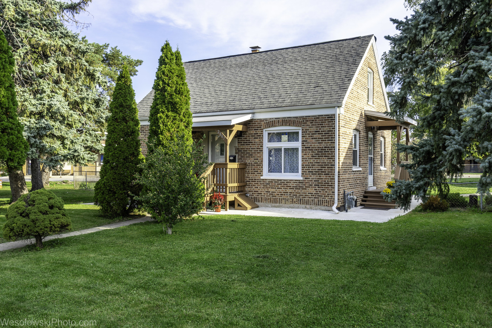 A beautiful, modernly updated brick home situated on a oversized lot. The house features three bedrooms plus an additional one in the basement, along with three bathrooms. It boasts a kitchen-fully renovated in 2026-equipped with modern cabinetry, quartz countertops, and new appliances. The main level also features a living room, two spacious bedrooms, and full bathroom with new tiling, a new vanity, a toilet, and shower fixtures. New flooring and stylish lighting throughout the house complete the modern look. 2nd  floor, there is a bedroom, full bath, a huge walk-in closet, and additional storage space. The basement was also tastefully renovated in 2026, featuring an elegant family room with an electric fireplace and illuminated crown molding, a completely updated bathroom, a walk-in closet with new shelving, and a new laundry area. Additional features (installed in 2026) include a new drainage system at the back of the house, a new patio cover, and new front steps. There is plenty more to list-come see for yourself, and you certainly won't be disappointed. Very convenient location close to shops and restaurants, and just a few minutes from I-294.