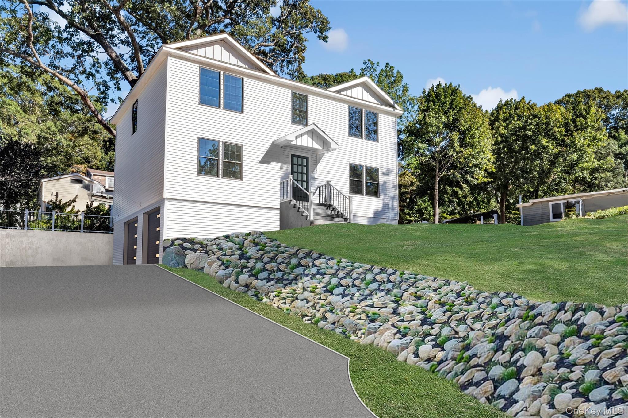 BRAND-NEW CONSTRUCTION WITH PRIVATE COMMUNITY BEACH LOCATED RIGHT DOWN THE STREET!  This Residence is truly a "MUST-SEE" and will be fully completed by the end of October, 2025.  The new owner will be able to enjoy the benefits of becoming a member of the Herod Point Civic Association, including access to a gated, private, community Sound Beach right down the street!  The beautiful Residence offers 4 Bedrooms and 3 1/2 Baths, including a fully-finished Lower Level with a Full Bath and egress, and a 2-car Garage.  The Main Level features a light and bright open floor plan, showcasing a Living Room, Family Room, Eat-in-Kitchen with Stainless Steel appliances and Quartz countertops, and a Dining Room, all flowing seamlessly for daily convenience and entertaining alike.  The generously-sized 4 Bedrooms are all located on the Second Floor, including the Primary Ensuite with a walk-in-closet, as well as another Full Bath shared by the other 3 Guest Bedrooms.  There is also a Laundry Room situated on the Second Floor.  The large, Fully-Finished Lower Level is an added bonus, and features a Full Bath and egress.  Perfect area for a media room/ home theater, gym or additional living space.  The property is irrigated throughout and offers room to build an inground pool.