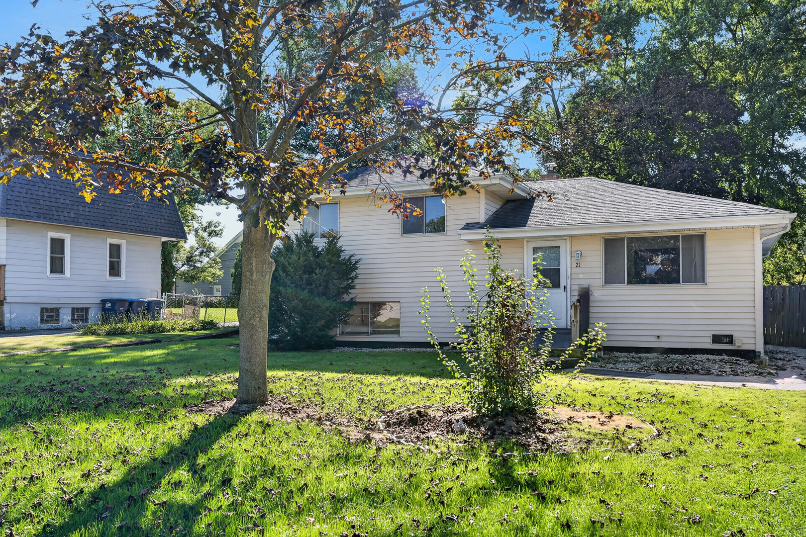 Welcome to this charming 3-bedroom, 1-bathroom home, offering a wonderful combination of comfortable living space, a generous backyard, and potential to become the home of your dreams. This home features a welcoming living room, spacious kitchen, three bedrooms, and a partially finished basement offering additional flexibility and storage. The large backyard is truly a standout feature, providing plenty of room to create your own outdoor retreat. Imagine summer gatherings, gardening, a swing set, badminton, bocce ball, or simply enjoying the space with family and friends. Numerous important improvements have been completed over the years, including a new water meter in 2022, circuit breaker box installation in 2012, vinyl siding and gutters in 1995, chimney liner and crown plus chimney rebuild in 2021, and sump pump and battery backup installation in 2019. Appliances include an oven/range and microwave, along with a washer replaced in 2023 and dryer replaced in 2019. Located near schools and shopping with easy access to I-55, Kingery Highway, I-88, and Route 355, this home offers the convenience of suburban living with excellent connectivity. A wonderful opportunity to make this inviting property your own and enjoy a backyard with room to truly live, play, and entertain.