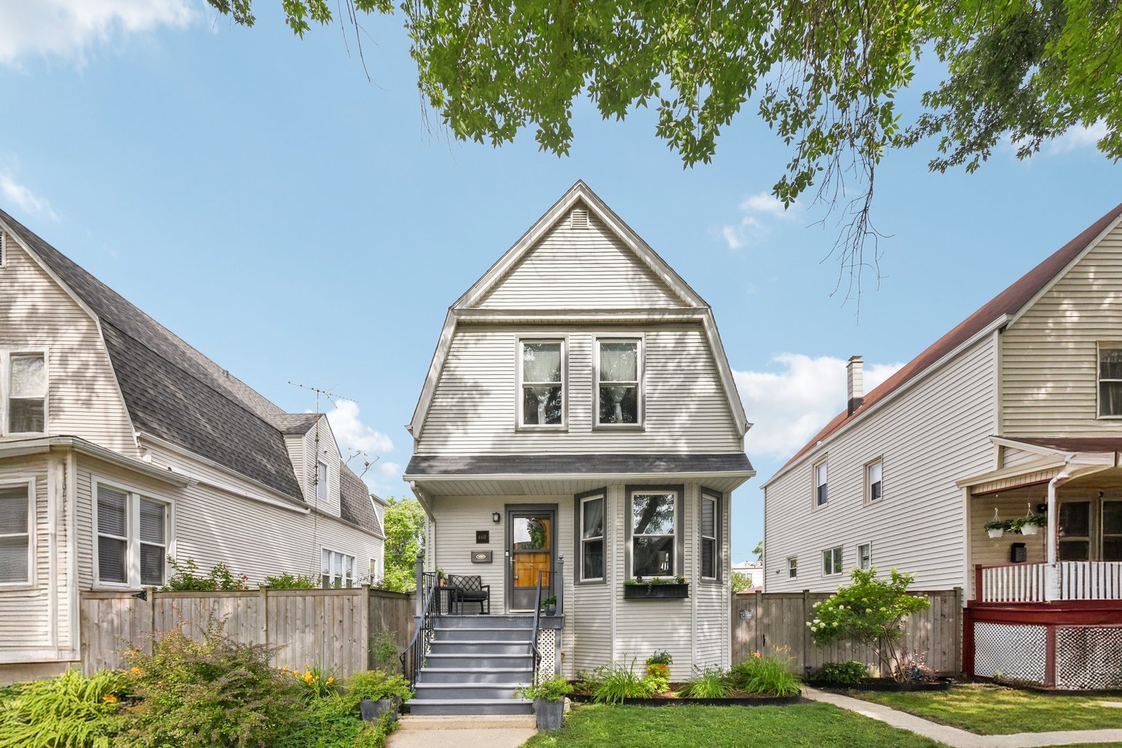 This large Dutch colonial home sits on huge 1 1/2  lot/125 x 37 on the edge of exciting and appreciating Albany Park/Mayfair. Beautiful home with tall ceilings, gorgeous foyer with open staircase leads to 3 bedrooms(2 king sized) on sunny and spacious 2nd floor plus a bonus room and full bath, tons of closets. Big living room on 1st floor with separate dining room, breakfast room, heated sunroom and kitchen with walk in pantry. Vintage details enhanced with many updates - new windows throughout 2018, freshly neutrally painted, tear off roof 2011, high energy efficient furnace/AC 2013, Hot water tank 2021, whole house humidifier/ front and back doors 2017, refinished hardwood floors 1st and 2nd floor 2013, renovated sunroom 2018, garage opener 2014, whole house water filtration system 2019!, alarm system and Nest thermostat, attic with blown in insulation. Big yard for entertaining and family fun. 2 car garage. New construction all around, tree lined street. Come experience this terrific home!