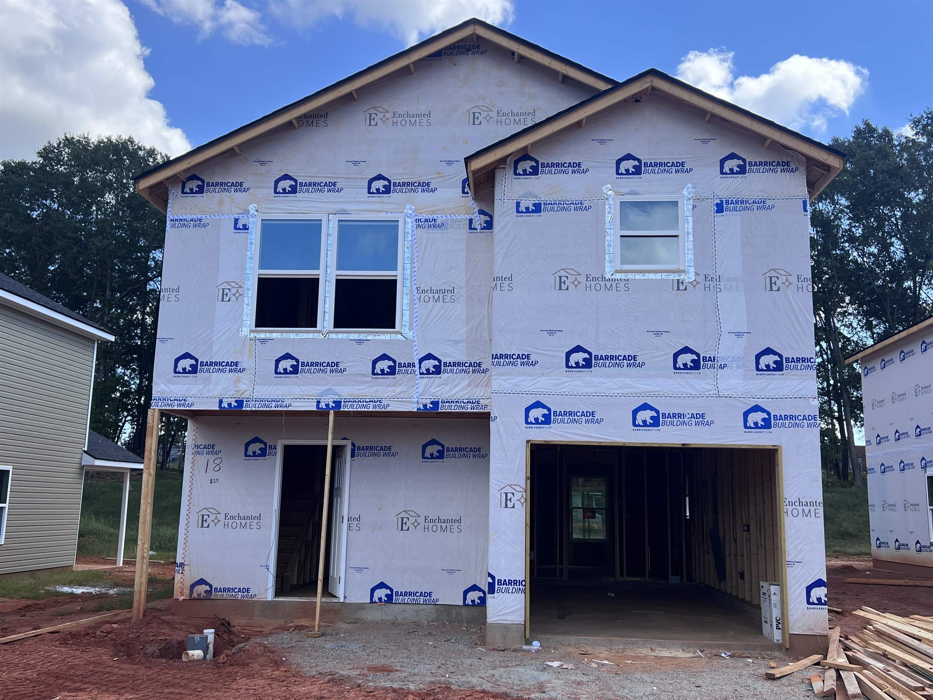 The Skyler (Lot 18).  New construction home built by local builder in Spartanburg! The Skyler Plan is a 4 bed 2.5 bath two story home offering 1615 sqft. Other features include Luxury vinyl plank flooring, fully sodded yard,  double vanity in master bath and more. 10 year warranty included with 30 year architectural roof. Built with quality craftsmanship, this new construction home combines comfort, efficiency, and value. Conveniently located in the Arcadia Village community with easy access to both interstate 85 and I-26, shopping, dining, schools, etc. Ask about $7500 builder incentive. Community will include playground and dog park. Must see!