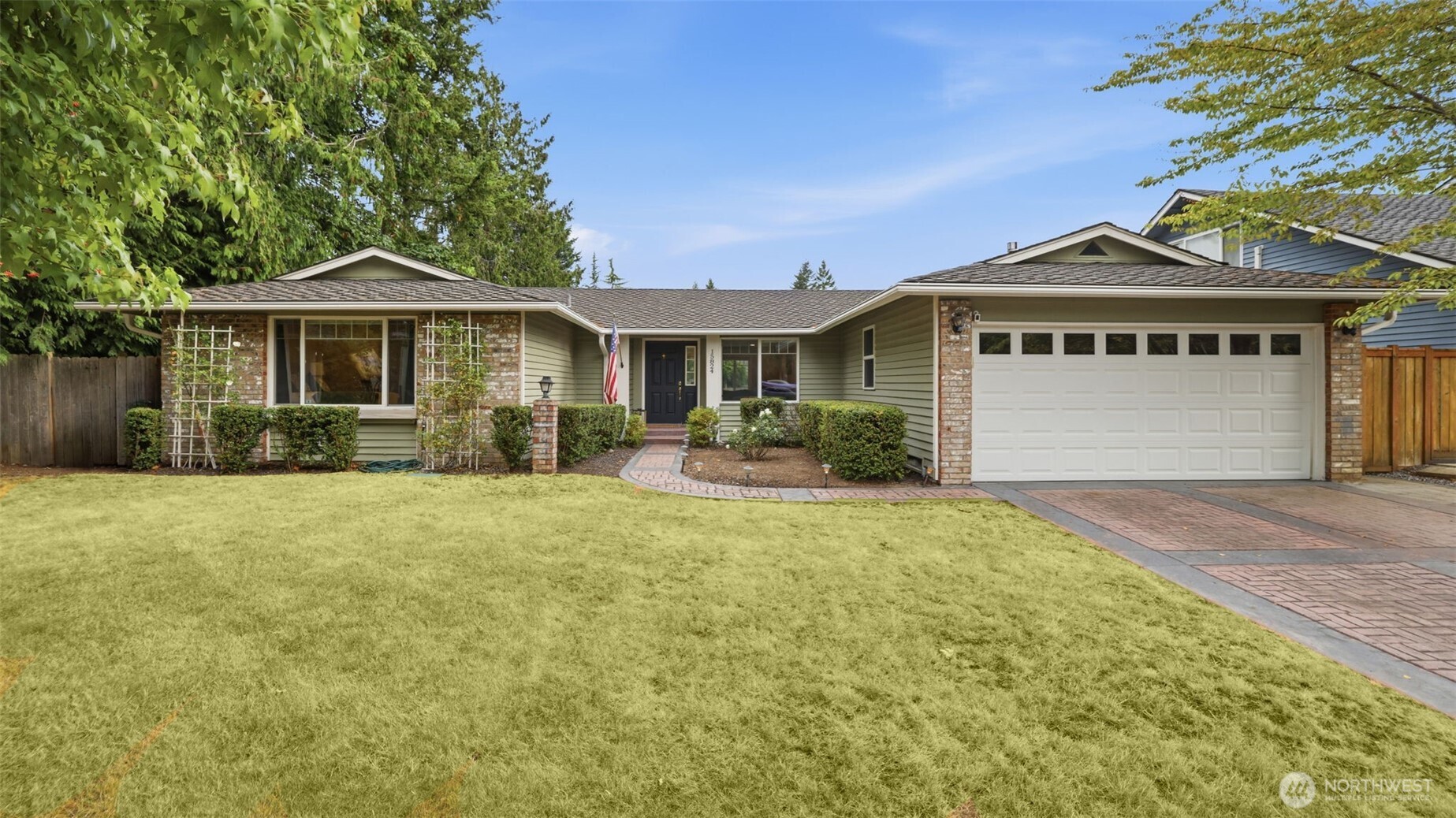 Welcome to Fairwood Greens! This inviting 4-bedroom, 2.25 bath rambler offers comfortable one-level living on a generous 9,441 sq ft lot. Step inside to a bright, open layout featuring a beautifully updated kitchen with quartz countertops, stainless steel appliances, and a large island with bar seating. The spacious primary suite features abundant natural light, a walk-in closet, and private ensuite bath. Three additional bedrooms provide flexibility for guests, a home office, or hobbies. The home also features Central A/C and an electric car charger. Outside, enjoy the fully fenced backyard with a large entertainment-sized patio and low-maintenance landscaping. Located in the highly desired Fairwood Greens community.  Fairwood Golf & Country Club is also nearby, offering optional membership opportunities. A wonderful opportunity to enjoy the ease of rambler living in a well-established Renton neighborhood. Pre-inspected and ready for you!