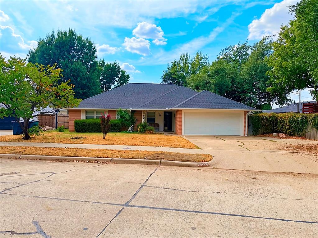 RARE BUSH HILLS FIND! 3 Bedrooms (could easily be 4, minus a bedroom closet) | 2 Bathrooms | 1,721 SQ FT Prime NW OKC Location Open Sunday 2-4pm • Bush Hills Addition • Just off NW 50th & Meridian Ave • Minutes to Lake Hefner Parkway • Just blocks from 39th Expressway • Easy access to I-44 Features • Remodeled kitchen, updated appliances, large center island with modern fixtures and can lighting • Granite countertops • Ceramic tile • Original parquet wood flooring • Rock/stone fireplace in main living area • Oversized laundry room/butler's pantry with spacious built in cabinets and shelving for additional appliances • Enclosed climate-controlled sunroom / bonus room in back of house that opens to backyard patio area • Another additional flex space is adjacent to the other 3 bedrooms, that can easily be a 4th bedroom (minus closet), home office, gym, playroom or second living area • Garage features built in work bench/cabinets and additional shelving with oversized driveway for additional parking in front of home Major Updates • New roof • New HVAC • New 2 car garage door