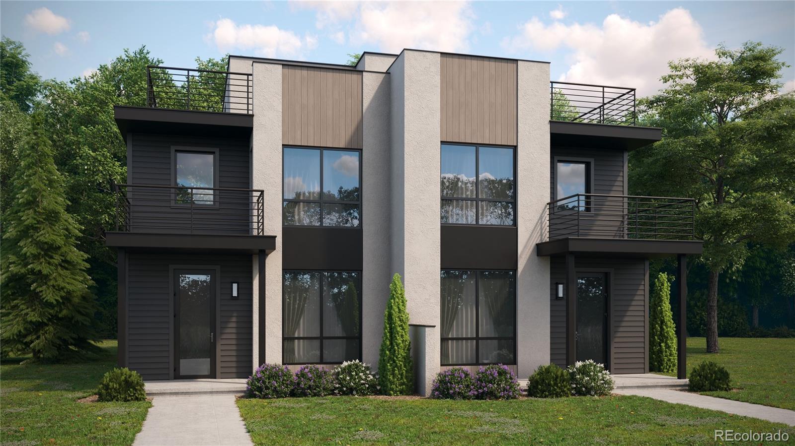 Experience elevated modern living in this brand-new duplex by MAG Builders, ideally located just steps from Tennyson Street’s vibrant shops and restaurants. This thoughtfully designed home showcases wide-plank European white oak floors, an open-concept main level with a sleek gas fireplace, and a chef’s kitchen featuring Dacor appliances, quartz countertops, soft-close cabinetry, and a designer Zellige tile backsplash. Upstairs, the primary suite offers a private balcony, three-quarter bath, and walk-in closet. Two additional bedrooms, a full bath, and laundry complete the second level. The finished basement includes a spacious family room, guest suite, and full bath. The top floor offers a bonus room with an electric fireplace, wet bar with marble backsplash, and access to a rooftop terrace—perfect for entertaining. High-end finishes, CAT6 wiring, two-zone HVAC, and a detached two-car garage complete this exceptional modern residence.