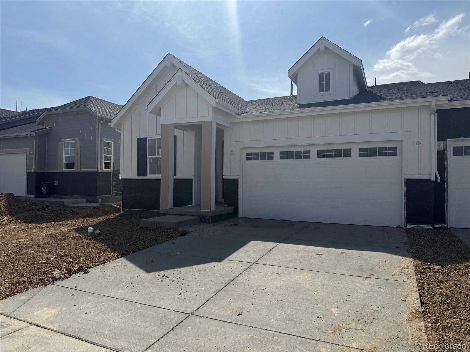 MLS#5716062 New Construction - May Completion! Discover the Castlewood—a stylish and versatile floor plan designed with comfort in mind. This thoughtfully crafted home features 3 spacious bedrooms and a private flex room that adapts to your lifestyle. Step inside the foyer to find two bedrooms and a full bath tucked away for privacy. Continue to the heart of the home, where the great room and dining area come together effortlessly—perfect for hosting gatherings or unwinding after a long day. The well-appointed kitchen shines with a generous island, ample cabinetry, and a large pantry that keeps everything organized. The flex room offers endless options, whether you need a home office, a creative space, or a cozy spot to relax. Your primary suite is a true escape, complete with a luxurious bath, dual vanities, and an impressive walk-in closet. Take in the Colorado scenery from your inviting patio—an ideal spot to soak up the sunshine or enjoy a quiet evening.