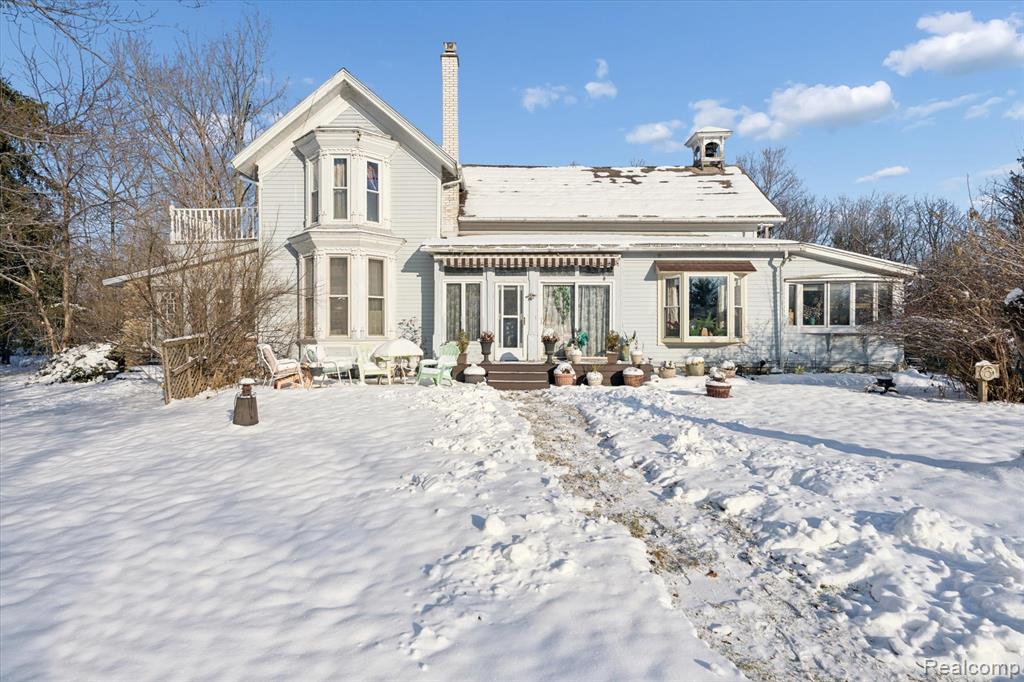 Step back in time with this beautiful historical home nestled on 10 scenic acres in Byron, Michigan. This charming property offers endless potential for those who appreciate character, craftsmanship, and country living.Featuring 4 spacious outbuildings, including a two-story barn with a new roof, there’s plenty of space for hobbies, storage, or even livestock. The additional buildings with new siding provide great opportunities for a workshop, studio, or future renovation projects.Inside, you’ll find the timeless details of an older home ~ ready for your personal touch and updates to bring it back to its full glory. The home has newer windows, a newer furnace, and a pellet burner, offering a head start on major improvements. It’s also wired for a generator and equipped with geo-thermal and steam heat with central air for year-round comfort.This property is being sold as-is, offering a rare opportunity to own a piece of local history surrounded by open land and peaceful country views. Whether you’re dreaming of a farmhouse restoration, a hobby farm, or a rural retreat, this property delivers the space, setting, and potential to make it your own.