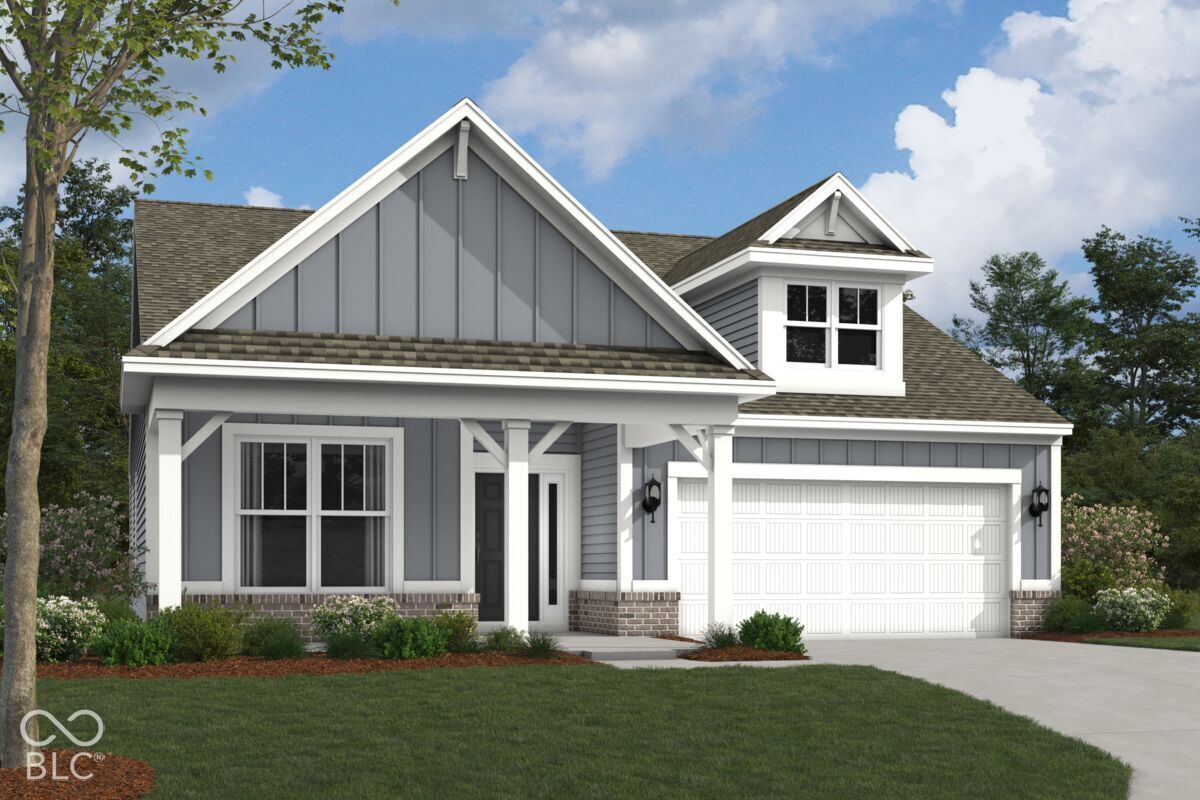 Welcome to 9964 Redwood Peak Lane, Indianapolis, Indiana - a new construction single-story home for sale. This thoughtfully designed home offers 1,603 square feet of comfortable living space, featuring 3 bedrooms and 2 bathrooms on one level. Additional highlights include an electric fireplace, an open-concept living space, a 2-car garage, and more!    Step inside to discover an open-concept living space that connects the main areas of the home, creating a seamless flow ideal for everyday living and entertaining. The quality of design is evident throughout, with carefully selected finishes and a well-planned floorplan that maximizes both function and style.    This home is situated in a sought-after neighborhood with convenient proximity to parks, offering residents easy access to outdoor recreation and green spaces. The surrounding area provides a welcoming setting for families and individuals alike.    The single-story floorplan makes this home an excellent choice for those seeking accessible, single-level living without sacrificing space or design quality. Every detail of this home reflects the craftsmanship and attention to detail, delivering a Quick Move-In home built to meet today's standards.