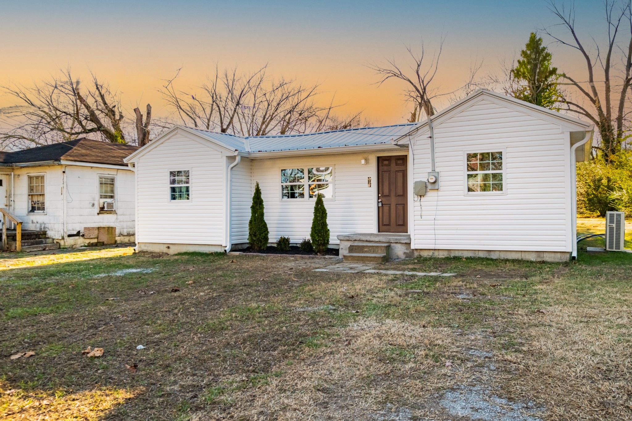 Charming and freshly updated 2-bedrooms 1 bath home  offering a warm and welcoming feel! This  cozy property has been beautifully remodeled  with brand new flooring, updated pluming, and fresh interior paint throughout.  The kitchen features a newly installed butcher block countertop along with all new major appliances - including refrigerator, dishwasher, microwave, and stove -making this home truly move-in ready. Perfect for first-time buyers or anyone looking for a low maintenance home with modern updates.. Additionally, the home includes a spacious  and well-appointed laundry room, making household  chores a breeze. Don't miss this great opportunity.