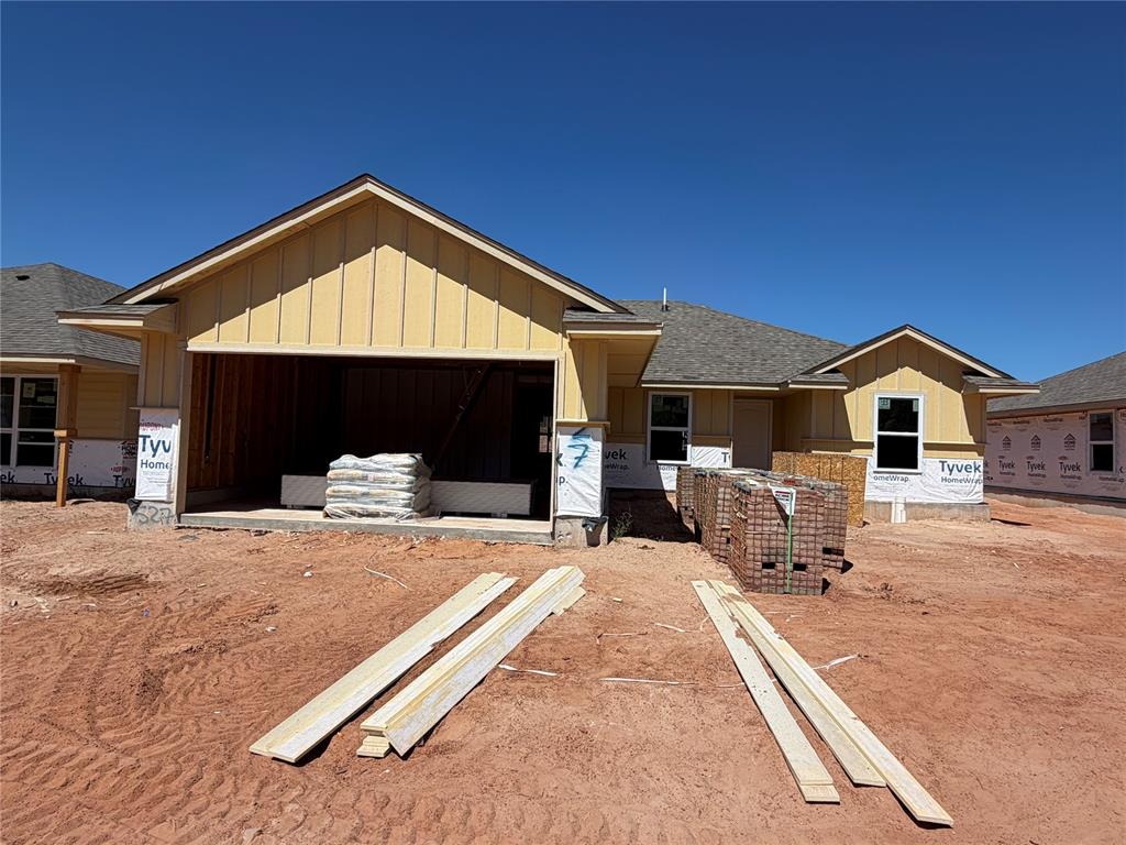 Located in the desirable Eagle Cliff West community in Norman, this new construction home offers a prime location just minutes from the University of Oklahoma, Lake Thunderbird, Sooner Mall, I-35, and a wide variety of dining and shopping. The neighborhood features a community playground and an established residential setting. The Rosemary floor plan from the Village Collection offers a smart, functional layout with a dedicated study, an open-concept living, dining, and kitchen area, and a private primary suite with a spacious walk-in closet. The design balances everyday practicality with comfortable living spaces ideal for a variety of needs. Interior finishes include wood-look tile flooring throughout the main living areas. The kitchen is thoughtfully designed with quartz countertops, a tiled backsplash, soft-close cabinetry, a large pantry, and a stainless steel Samsung appliance package featuring a Wi-Fi-enabled gas range. Built with energy efficiency in mind, this home includes a 96% efficient tankless water heater, Low-E tilt-in vinyl windows with argon gas, R-44 attic insulation, R-15 wall insulation, radiant barrier roof decking, and LED lighting. Each home is independently tested twice for a certified HERS Index rating, helping ensure long-term efficiency and performance. Additional construction features include Tyvek® HomeWrap, a reinforced engineered foundation, 130 MPH-rated shingles with Scotchgard™, and R-8 insulated ductwork. The finished two-car garage includes painted walls and trim, attic access, and is pre-wired for a garage door opener. Backed by multiple warranties, including a 10-year structural warranty, the Rosemary offers a combination of quality construction, energy efficiency, and thoughtful design in a growing Norman community.