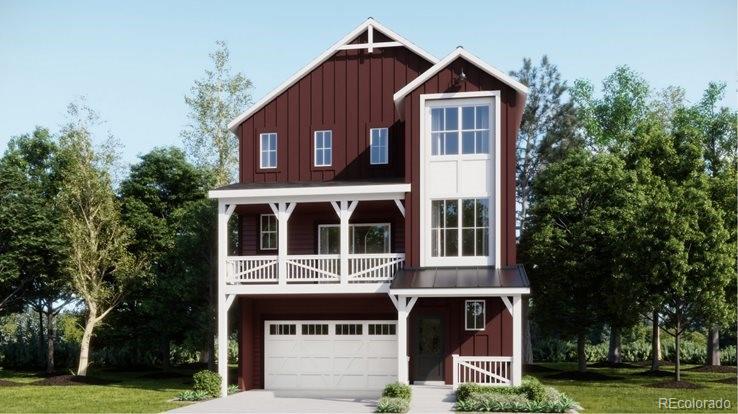 **Contact builder today about Special Financing for this home - terms and conditions apply**Anticipated Completion July 2026! Gorgeous new Sterling Ranch Visage 3-story features 4 bedrooms (3 upper / 1 main), 3.5 baths, great room, nook, kitchen and 2 car garage. Gorgeous finishes and upgrades including stainless steel appliances, vinyl plank flooring, slab quartz counters, spacious island and more! The builder provides the latest in energy efficiency and state of the art technology with several fabulous floorplans to choose from.  What some builders consider high-end upgrades, this builder makes a standard inclusion. This community offers single family homes for every lifestyle. So much to see and do in this charming community – something for everyone. Photos and walkthrough tour are a model only and subject to change.
