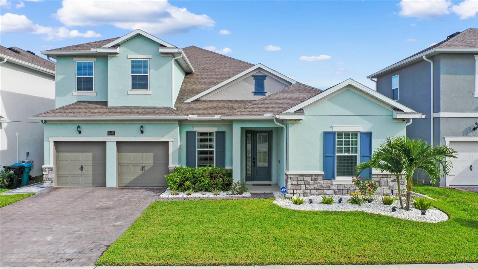 Under contract-accepting backup offers. Better than New!Welcome to this extraordinary residence in the sought-after Summedale Park community of Lake Nona. Boasting over 4,800 sq. ft. of living space, this 7-bedroom, 5-bathroom waterfront home is designed with versatility, comfort, and entertaining in mind. Featuring two full kitchens, two primary owner’s suites, two great rooms, and two laundry rooms, the layout is ideal for multi-generational living or hosting extended guests with ease. The spacious backyard patio overlooking the water sets the stage for relaxation and gatherings, complete with an outdoor kitchen perfect for entertaining. Beyond the home itself, residents of Summedale Park enjoy fantastic amenities including a resort-style pool, boardwalk to the water, and playground. Conveniently located near Boxi Park, top-rated restaurants, world-class entertainment, Disney, Universal, Hwy 417, and all the best that Lake Nona and Central Florida have to offer, this home combines luxury, functionality, and lifestyle in one perfect address. Don't miss out, schedule to see this beautiful home today.