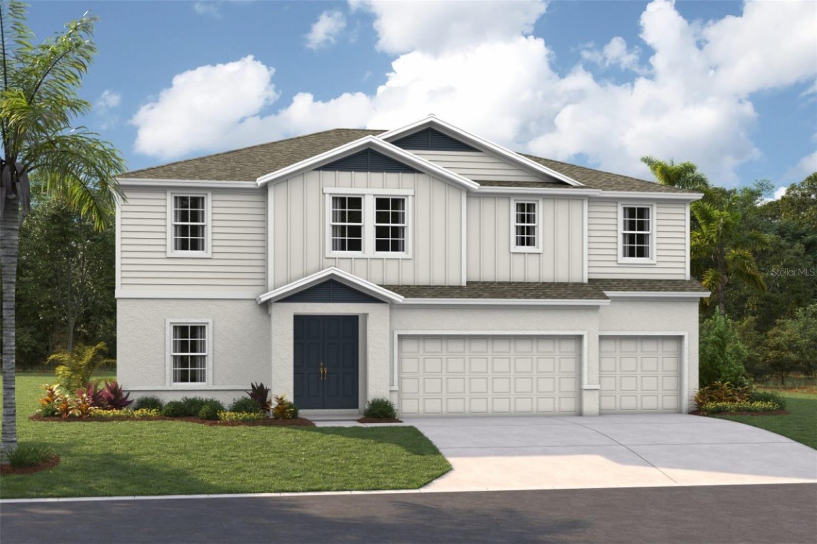 Under Construction. This Virginia Park is currently under construction and will be ready April/May!Sunlight fills every corner of this expansive 3,558 square foot residence, where high end finishes meet a layout designed for modern living. The interior showcases Maddox Maple Latte cabinetry with a natural wood texture paired with sleek Frost Whte MSI Quartz surfaces. Durable Polaris Plus Marina flooring runs throughout the main areas, providing a beautiful foundation for your personal style.With five bedrooms, four bathrooms, and a three car garage, the floorplan provides generous room for everyone. The heart of the home centers on an airy, open layout that connects the kitchen and living areas for easy entertaining. Large glass doors lead to an oversized covered lanai, perfect for quiet mornings or weekend gatherings overlooking the deep backyard.The main level includes a private den ideal for a quiet workspace, while the second floor serves as a personal sanctuary. Upstairs, you will find a versatile bonus room along with the secondary bedrooms and a secluded owner’s retreat. This home delivers a lifestyle of ease and flexibility in a sought after location.Listing Price amount for this Pending Sale includes Design and Structural Options.Exterior image shown for illustrative purposes only and may differ from actual home.