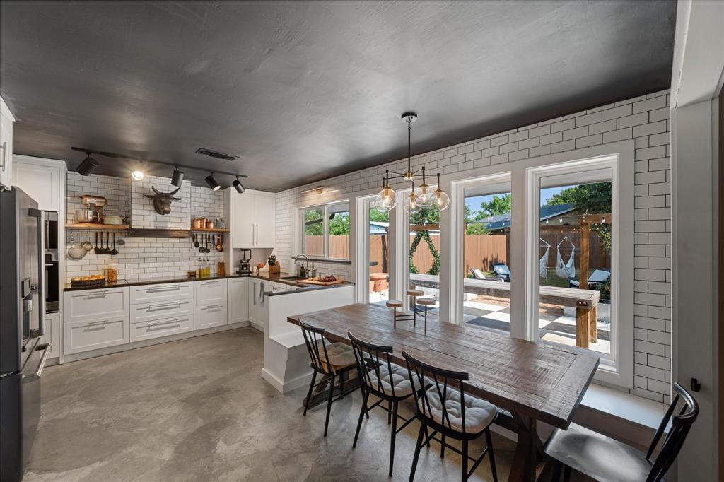 Move-in ready 3 bedroom single-story in Fort Worth’s Cobblestone Square featuring a stylish white subway tile kitchen, luxury shower, and quiet cul-de-sac living. The bright and inviting kitchen flows seamlessly into the dining area, while the spacious primary suite offers a peaceful retreat with a beautifully tiled luxury shower and a custom closet designed for both function and style. A dedicated office with a built-in desk provides the perfect space for working from home or managing daily life with ease. A cozy brick fireplace anchors the living room, and the private backyard with mature trees creates the perfect setting for relaxing or entertaining. With easy access to highways 820 and 30, this home blends comfort, convenience, and timeless design. Homes in this neighborhood and price point don’t last long—schedule your showing today before it’s gone! MULTIPLE OFFERS RECEIVED: Highest & Best Due by Monday (Sept 1st) at 6 PM! The seller will make a decision around 9 AM Tuesday.