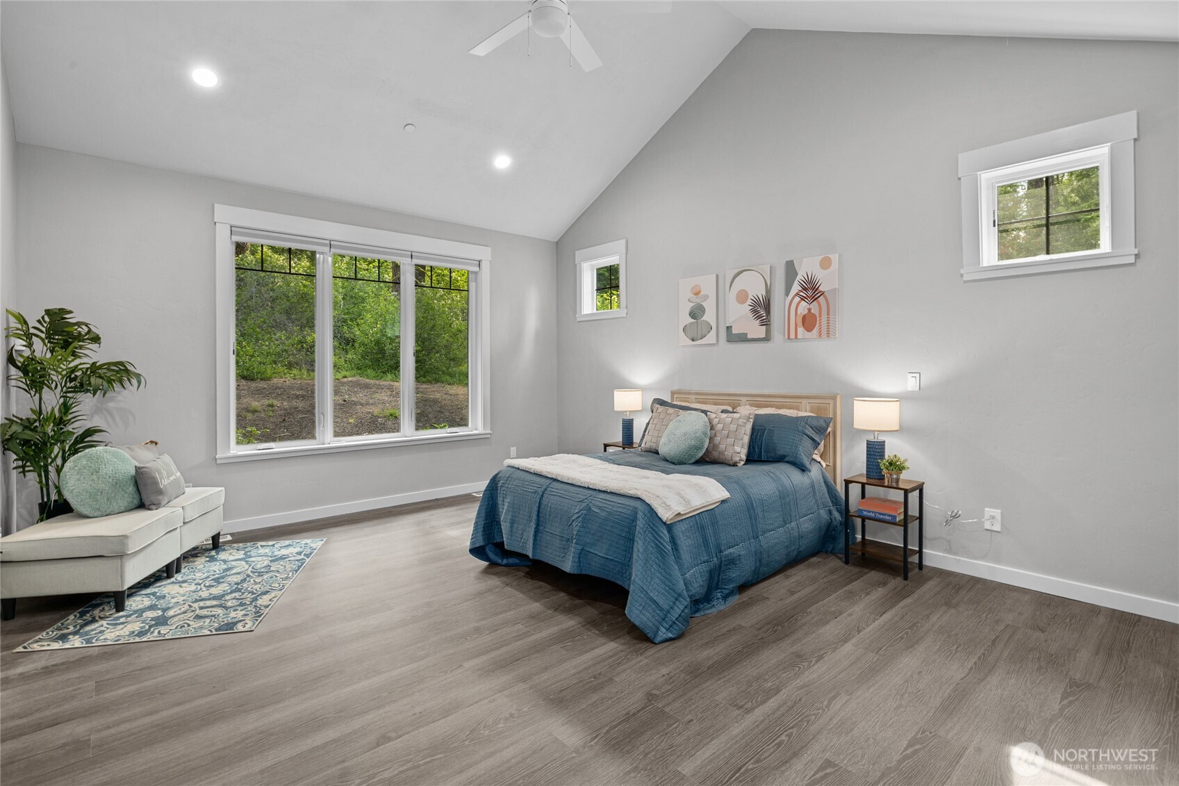 Retreat to the spacious primary suite, thoughtfully designed to create a peaceful and relaxing sanctuary.