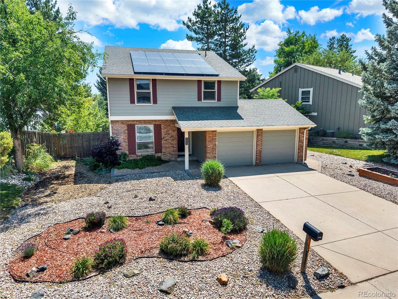 Fully renovated, energy-efficient and move-in ready, this exceptional Willow Creek home combines designer finishes with thoughtful upgrades in one of the most desirable neighborhoods. Step through the front door to discover beautifully refinished hardwood floors, an open, light-filled floor plan, and thoughtfully curated finishes designed for today's lifestyle.At the heart of the home is a stunning chef's kitchen featuring custom cabinetry, an oversized granite island, premium Thermador gas range, and generous space that effortlessly brings family and friends together. The kitchen flows seamlessly into the dining area, spacious living room, and inviting sitting area centered around an elegant gas fireplace, creating the perfect setting for both everyday living and entertaining.Upstairs, the luxurious primary suite offers a private retreat with a beautifully remodeled spa-inspired ensuite featuring dual vanities, an oversized walk-in shower and an expansive walk-in closet with direct access to the full laundry room-a thoughtful convenience you'll appreciate every day. Two additional generously sized bedrooms, with their own convenient access to the laundry room and an updated full bathroom complete the upper level.Beyond its stunning design, this home has been thoughtfully upgraded for comfort, efficiency, and peace of mind. Enjoy fully owned solar panels, updated windows throughout, an on-demand water heater, brand-new upper-level carpet, beautifully refinished hardwood floors, designer lighting with smart controls and dimmers, plus a 220-volt outlet in the garage ready for your EV charger. Every major improvement has already been completed, allowing you to simply move in and enjoy.Perfectly located within the highly desirable Willow Creek community, you'll enjoy the large Willow Creek Park, community pool, tennis courts, top-rated schools, and convenient access to major commuter routes. This is the rare combination of location, luxury, and lifestyle