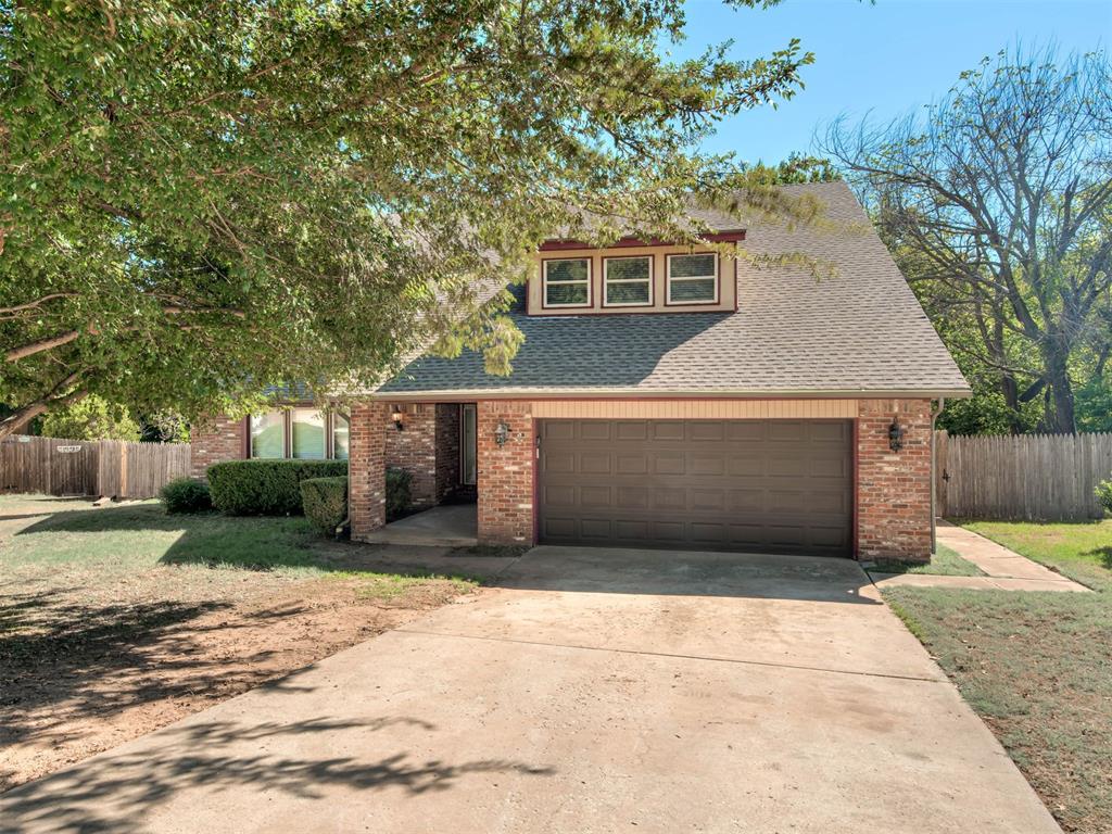 A welcoming covered front porch, inviting interior spaces, and a private backyard create an appealing blend of comfort, style, and everyday functionality in this Edmond home. The open kitchen connects naturally with the surrounding living areas, creating an easy flow for daily routines and entertaining. A gas fireplace adds warmth and ambiance, while the wet bar offers a convenient feature for serving refreshments and hosting guests. The sunroom provides a bright, versatile retreat for morning coffee, reading, or simply enjoying a peaceful moment.The spacious primary bedroom offers a distinctive bump out reading nook, creating a comfortable place to relax with a favorite book or unwind at the end of the day. The primary bathroom features a soothing soaking tub, and the walk in closet provides valuable storage and organization. A guest bathroom with a double sink vanity and tiled finishes adds another thoughtful touch, combining practical function with a polished appearance.Outside, the large wooden back patio creates an inviting setting for outdoor dining, gatherings, or quiet evenings in the fresh air. The nicely sized backyard offers room to enjoy the outdoors, while mature trees add privacy and a natural backdrop that enhances the sense of retreat. The combination of patio space and established trees creates a setting that feels both useful and relaxing.From the warmth of the fireplace to the comfort of the primary suite and the appeal of the tree lined backyard, this home offers something to appreciate in every area. Open living spaces, distinctive details, and inviting indoor and outdoor retreats come together to create a home well suited to entertaining, unwinding, and enjoying the best of everyday living.