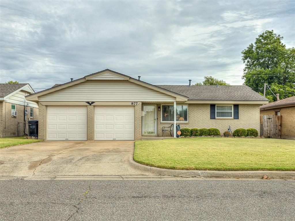 Charming 3-bedroom, 1.5-bath home with two living areas, one featuring a cozy wood-burning fireplace, in the heart of Moore! Lovingly maintained by the same owners for over 45 years. Updates include double-pane vinyl windows with transferable lifetime warranty, Polar Wall siding, central heat and air, new roof, sewer line, water heater, and electrical panel. Features wood, laminate, and carpet flooring—all in great condition. Enjoy a manicured yard with storage shed, full stockade and chain-link fencing, and a two-car garage. Conveniently located near shops, restaurants, Moore Schools, and Parmalee Park with walking trails, splash pad, and playground nearby.