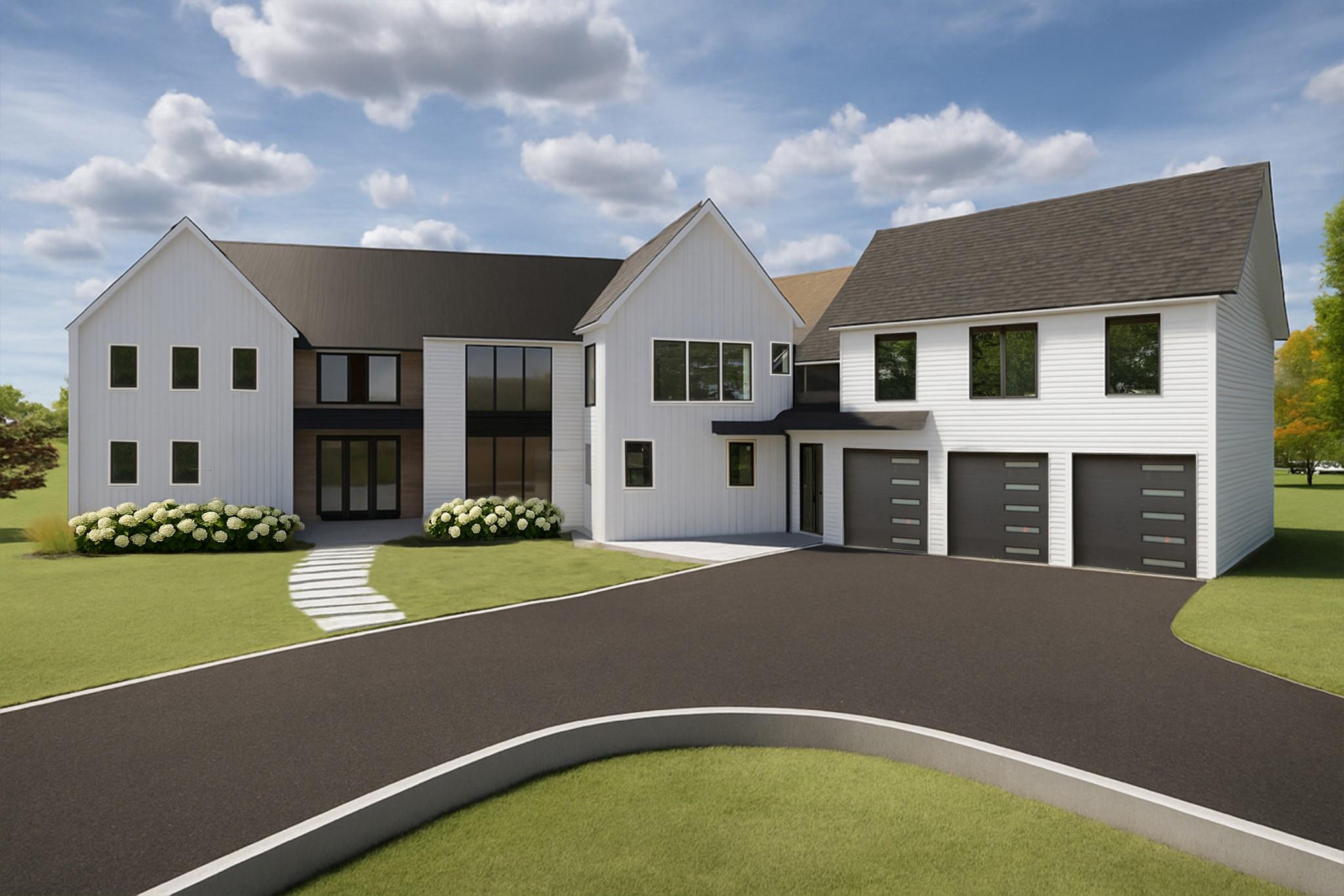 Welcome to this sleek, modern farmhouse masterpiece where refined design meets everyday functionality. Newly constructed with clean architectural lines and timeless finishes, this home delivers a rare combination of style, space, and sophistication. Hard to find and thoughtfully designed, it offers everything today’s discerning buyer is looking for—and more. Soaring 10-foot ceilings on the first floor and 9-foot ceilings throughout the rest of the home, combined with floor-to-ceiling windows, create a light-filled, airy atmosphere. Oversized rooms provide a sense of openness and grandeur rarely found, while allowing for effortless entertaining and everyday comfort. Wide-plank white oak flooring, a dramatic floating staircase, and designer fixtures offer a sophisticated, minimalist aesthetic that feels both warm and elevated. The heart of the home is a sleek chef’s kitchen with a waterfall quartz island, European-style custom cabinetry, and high-performance appliances—perfectly suited for modern living. A finished bonus room provides flexible space ideal for a playroom, golf simulator, movie theater, or home studio. The expansive unfinished lower level invites endless possibilities, including a gym, wine cellar, or additional living space tailored to your vision. Outside, the completely flat and oversized backyard offers a rare opportunity to create the outdoor oasis of your dreams—with room for a pool, full outdoor kitchen, sports court, and more. If you can dream it, there’s space for it. With radiant heated floors throughout, smart-home prewiring, and high-efficiency systems, this home blends form and function in a setting designed to inspire.
Modern luxury at its finest—comfortable, flexible, and truly one-of-a-kind.