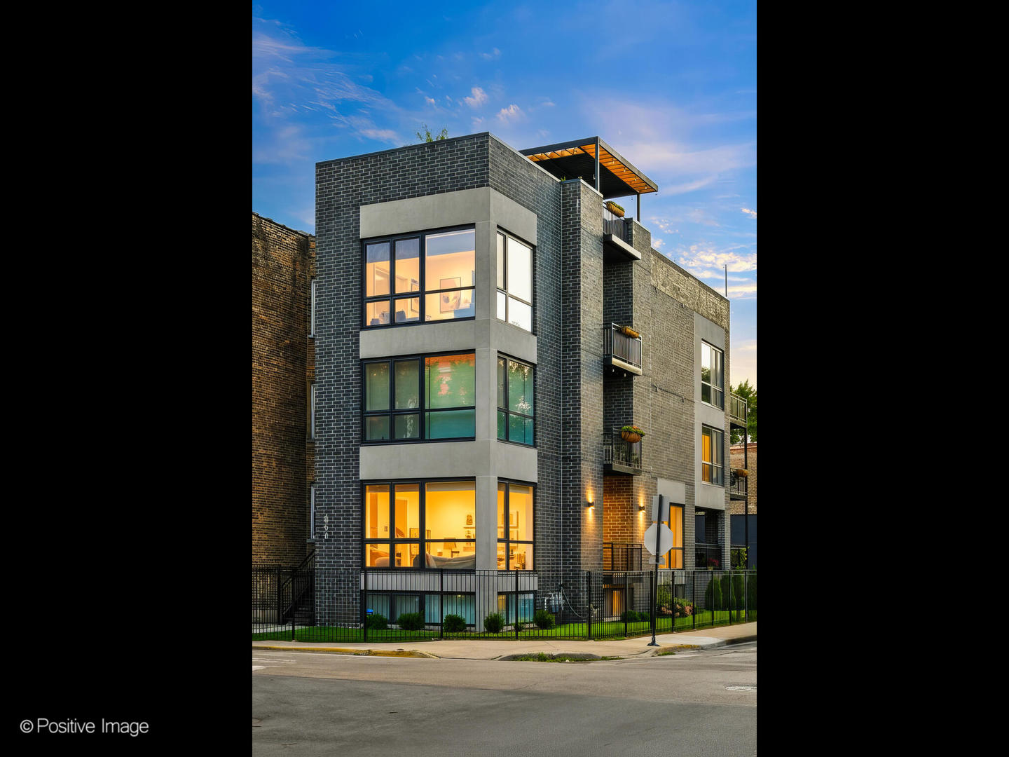 Welcome to 856 N Campbell, newer construction top floor unit, in intimate 3 unit building; built NEW in 2022!  Absolute stunning, top floor penthouse condo offering 2 bedrooms and 2 bathrooms with 1500 square feet of living space.  This amazing condo has exclusive private full rooftop deck with custom finishes, terrace of the master suite and balcony right off the kitchen totaling 3 outdoor spaces to relax, entertain and enjoy. Great location, nestled in the West Ukrainian Village Neighborhood on a beautiful tree-lined street.  Airy open concept floor plan with huge floor to ceiling windows, exuding natural light throughout. Custom luxury kitchens offers custom kitchen cabinetry blended with quartz countertops and backsplash, high end Jenn-Air appliances, and Island with breakfast bar.  Extra tall ceilings provide large open floor pan for the living room and dining room areas, with beautiful extra wide oak hardwood floors featured throughout.   Master suite with beautiful spa inspired bathrooms with imported tiles, radiant heated floors and custom vanities.  Guest bedroom and bathroom match the gorgeous flow of interior aesthetics.  Rarely available are 3 private outdoors spaces; a large back deck...ideal for grilling, a side balcony.... perfect for enjoying a morning coffee or an evening glass of wine and an entire private rooftop deck with custom steel pergola, bar, TV, and more!    Each outdoor space is finished with composite decking and imported tiles for easy maintenance free living. Garage parking included on the property (not attached to the building) and with plenty of extra street parking!!  Close to all the coffee shops, bars, restaurants, cafes and boutique shops of the Chicago corridor, and division street. Enjoy all that West Town has to offer! Just a short walk to Chicago's Smith Park and the beautiful sprawling Humboldt Park, Where you can enjoy tennis courts, playgrounds, bike paths, soccer fields, baseball fields, the lagoon beach, boat rentals and more! Garage parking included in the price.