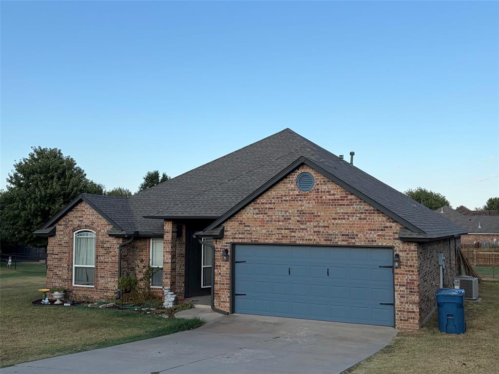 Welcome home to this beautiful 4-bedroom, 2-bathroom property situated on a spacious 0.5-acre corner lot in the highly sought-after Newcastle School District! This home offers the perfect blend of comfort, style, and privacy, featuring a new roof and hot water tank installed in 2024, along with fresh new paint throughout. The inviting living room boasts beautiful wood-look tile flooring and a gas log fireplace, creating a warm and welcoming space to relax or entertain. The kitchen shines with new granite countertops and backsplash, updated appliances, and plenty of functionality. All bedrooms feature durable laminate flooring, while the bathrooms have also been enhanced with new granite countertops. Outside, enjoy the privacy of a privacy fence, a convenient shed for additional storage, and an above-ground storm shelter for added peace of mind. With thoughtful updates, desirable amenities, and plenty of room to enjoy the outdoors, this property is a must-see!