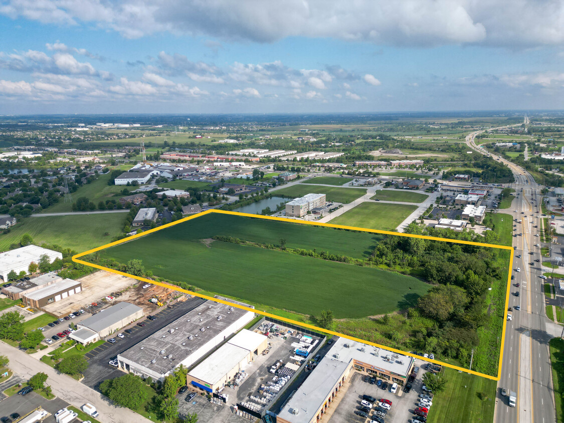 Presenting a prime commercial development opportunity at 19300 S La Grange Rd in Mokena, IL. This expansive property spans over 14 acres and offers a unique opportunity for developers and investors to create a dynamic commercial space in a highly desirable area. Situated in a rapidly growing corridor, the site benefits from excellent frontage and visibility on La Grange Road, high traffic counts, and close proximity to major highways.