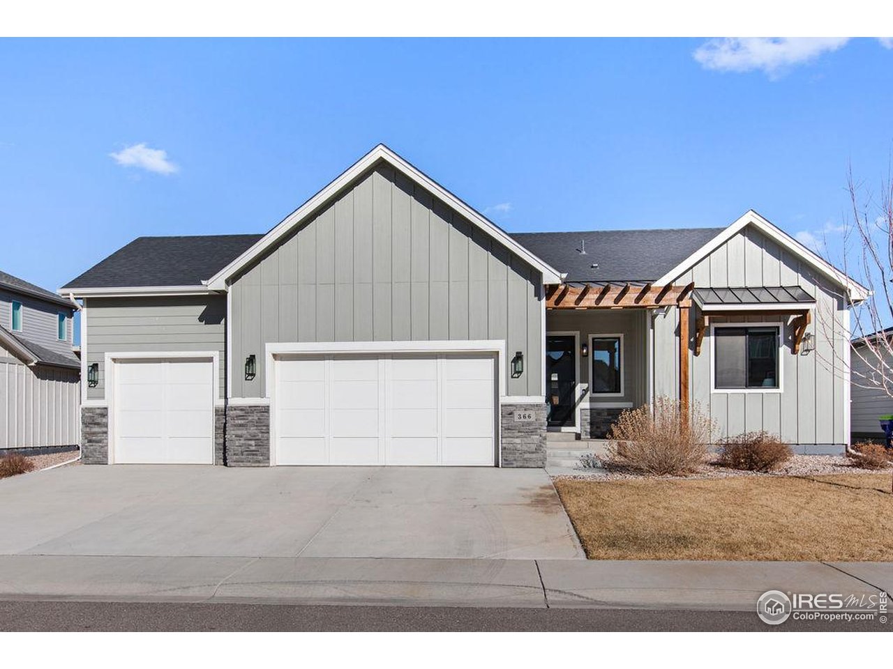 $20 k PRICE IMPROVEMENT! 5 bed/3 bath Ranch in the desirable Greenspire subdivision-a mere 1/2 mile to Windsor Lake and exactly a mile to Old Town Windsor and all its amenities. Built in mid-2022, this lightly lived in Windmill Homes gem possesses custom touches throughout: tile, flooring, lights, gourmet kitchen, 2 separate living spaces, 5-piece primary bath, vaulted ceilings, and an AprilAire whole-house humidity system. Venture to the basement and you will discover 2 nice size bedrooms, full bath, custom wet bar (w/ full size fridge and dishwasher), and dedicated storage. Fully landscaped as well as fully irrigated, the backyard is highlighted by its large covered patio replete with custom motorized shades. The surrounding area provides quick access to recreation, Downtown Windsor, schools, and minutes to I-25. Pre-Inspected for your convenience and confidence, this home is absolutely immaculate-beyond move-in ready for the next fortunate buyer.