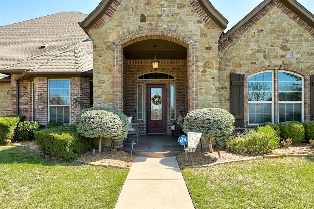 Welcome to this stunning single-story home in the highly sought-after Oakdale community, where comfort meets luxury and entertaining comes easy.This beautifully designed 4-bedroom home offers a spacious and functional layout, featuring a dedicated office, media room and an additional bonus room—perfect for gatherings, game nights, or simply relaxing with family and friends. The open-concept kitchen is a true centerpiece, showcasing elegant quartz countertops, soaring high ceilings, and beautiful wood beams that add warmth and character.Step outside to your own private backyard oasis, just in time for summer! Enjoy the oversized covered patio complete with an outdoor fireplace, built-in grill, and bar area—ideal for hosting. The saltwater pool and fire pit create the perfect setting for both entertaining and peaceful evenings under the stars.Additional highlights include a 3-car garage, an attached golf cart garage, and a whole-home generator for added convenience and peace of mind.This home truly has it all—style, space, exceptional outdoor living, all in Oakdale! Don’t miss your chance to make it yours!