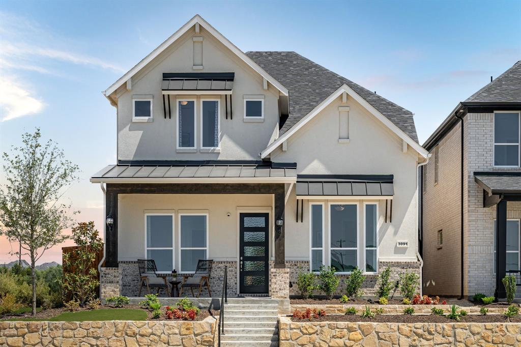 Gorgeous Landon Homes in PROSPER ISD and minutes away from PGA Frisco with exceptional upgrades with 4 bedrooms, 4 baths, 1 living room, 1 dining room, media room, game room, 2 car garage and covered back patio! All bedrooms have walk in closets. Quartz counter tops in kitchen and all baths, stainless steel ENERGY STAR GE appliances, gas stove, paint grade soft close cabinets, 5 panel contemporary front door, decorative ceiling fans. Plush carpet in bedrooms and upstairs, vinyl wood look flooring in rest of home. Privacy fence with two gates, full sprinklers, upgraded landscape package, full gutters and more! Programmable Thermostat, Insulated Interior Corners, Fortiflash Waterproof Membrane around windows, PEX Plumbing, Vinyl Low E Tinted Glass Windows, 16 SEER HVAC System. HOA includes front and side yard maintenance, alley maintenance and pesticide control. Photos are representational only and are not of the real property. Available for move in END OF NOVEMBER 2025.