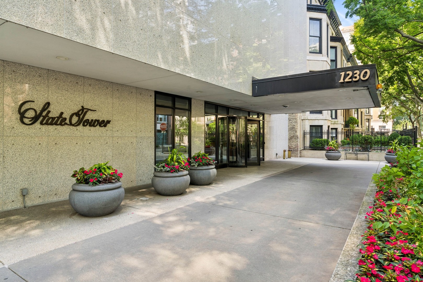 A rare opportunity to own the high 27th floor   A"  tier in State Tower with stunning panoramic corner views spanning east to Lake Michigan and south over the city. This home affords you not only a gorgeous sunrise and the glow of the sunset but also night skyline views  of Chicago's twinkling city lights. A balcony facing East off the spacious and inviting living-dining combination and the second bedroom fitted with French doors extends the open span for great entertaining space. The kitchen with two big windows is bright and outfitted with a fine array of Bosch appliances. The primary bath has an air jet tub along with a rain shower and hand held shower heads for ease and comfort. The handsome marble second bath is equipped with a steam shower and even heated towel bars. An intimate high-rise building in the heart of the Gold Coast with the best of Chicago truly steps from your door. A full amenities building includes 24 hour door staff; an on-site manager; a self park garage, a choice deeded space comes with the home for an additional  $40,000.; a large roof deck; a fully equipped gym and a hospitality room all at your service. A large assigned storage room just off the deeded parking is a real plus. Don't miss this one!