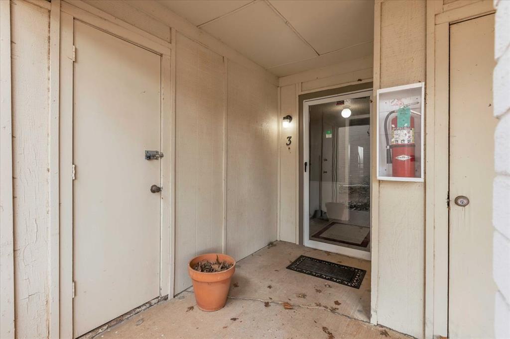 Well-located ground-level 3-bedroom, 2-bath condominium offering 1,152 square feet in Highland Park Condominiums, just 2 miles from the University of Oklahoma, OU campus, and OU Football Stadium, with quick access to I-35, Campus Corner, and downtown Norman.This bottom-floor unit features a spacious living area centered around a cozy fireplace and sliding glass doors that open to a private patio, creating easy indoor-outdoor living. Durable, low-maintenance flooring runs throughout the home, making it well-suited for both owner-occupant living and long-term rental use.The functional kitchen offers ample cabinet storage, tile countertops, and opens to a dedicated dining area with natural light. The primary suite includes an updated bathroom with a tiled walk-in shower, while all bedrooms feature ceiling fans and comfortable layouts. A stackable washer and dryer are conveniently located inside the unit.HOA dues include water and trash service, helping reduce monthly ownership costs, while electricity and all interior utilities are individually metered and paid by the owner. Residents also enjoy access to a community swimming pool, adding lifestyle appeal and supporting strong tenant demand.With ground-level convenience, a private patio, a rental-friendly floor plan, and close proximity to OU, major roadways, and local amenities, this condo offers low-maintenance living, long-term investment potential, and flexibility for students, investors, or owner-occupants seeking a central Norman location.Buyer to verify any short-term rental use with the HOA and the City of Norman. Schedule your showing today.