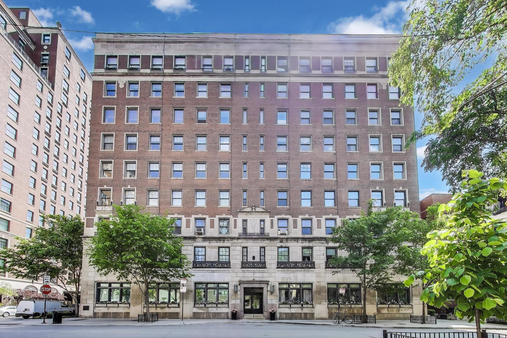 Luxury living awaits in this unique duplex in the historic 1924 Churchill building in the heart of the Gold Coast. Located at State and Goethe, residents have easy access to Lincoln Park, upscale shopping, and top-rated dining. This spacious two-bedroom, three-bathroom unit features hardwood flooring, radiant floor heating in all bathrooms, an in-unit washer/dryer, and a private 450 square foot deck with new screening and porcelain tile flooring. Storage abounds with 1 shared hallway closet on each floor plus storage units in the basement. Sellers are motivated as they are moving closer to family. The Churchill Building offers amenities such as a 24-hour doorman and security and has a full time maintenance team Monday- Friday 9am-5pm. Don't miss the chance to make this exquisite residence your new home.