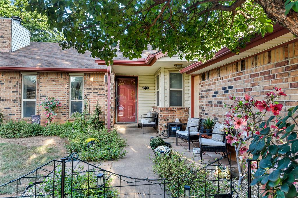 Welcome to this charming 3-bedroom, 2-bathroom home perfectly designed for both comfortable everyday living and effortless entertaining. Situated on one of the largest lots in the neighborhood, this property offers an incredible backyard that serves as a true blank canvas—ready to be transformed into the outdoor space of your dreams. Whether you envision a garden, a play area, or simply room to relax, this yard has the size and potential to accommodate it all.

Adding to the appeal, the outdoor fireplace and pizza oven remain with the home, making this backyard the perfect place for gatherings year-round. From summer cookouts to cozy fall evenings, this space is ready for memorable moments with friends and family.

Inside, thoughtful details make daily life more convenient. A built-in drop zone at the entry provides a functional place to hang coats and store shoes, keeping your home organized. The open kitchen is designed with flow in mind, offering a clear view of the patio so you can stay connected while entertaining or simply enjoying the outdoors from inside. The kitchen opens into a large dining area, complete with French doors that lead directly onto the back patio, creating an easy transition between indoor and outdoor living.

With three well-sized bedrooms and two full bathrooms, this home provides both space and flexibility for a variety of lifestyles. The layout is open yet welcoming, with plenty of natural light throughout.