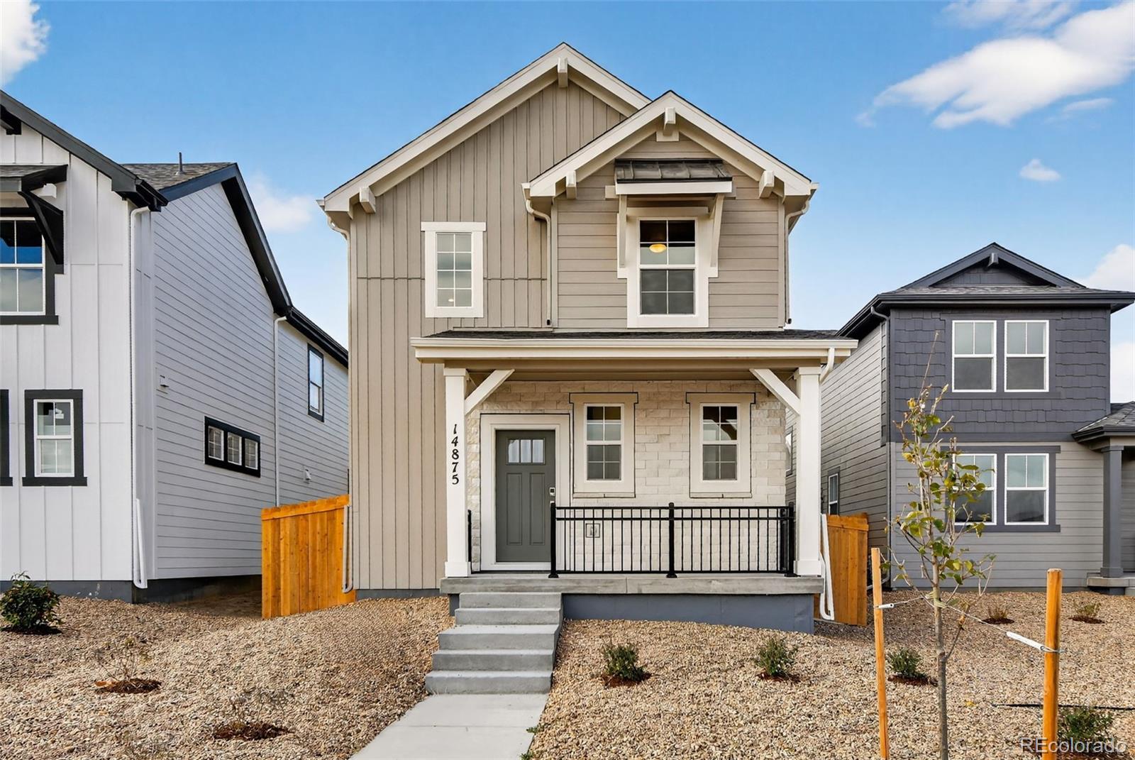 What's special: Dedicated Study | Extended Patio | 2nd Floor Laundry Room.New Construction - Ready Now! Built by America's Most Trusted Homebuilder. Welcome to The Stella at 14875 Arbor Boulevard West in Parterre! This two-story home delights with a private study off the grand foyer, a spacious kitchen with dining area, and a bright great room that opens to optional extended patio space for indoor-outdoor living. Upstairs, natural light fills the hallway leading to three secondary bedrooms, a full bath, and a convenient laundry room. The primary suite at the end of the hall offers a peaceful retreat with added privacy. Located in Parterre, a thoughtfully designed community in Thornton, you'll enjoy planned amenities like a rec center with pool, pickleball courts, playgrounds, and 22 pocket parks. Garden North, the first of five distinct villages, offers a low-maintenance lifestyle with easy access to I-25, E-470, Denver Premium Outlets, and the South Platte River. Additional highlights include: patio, double glass French doors at study, additional sink at secondary bath, crawl space. MLS#6462557