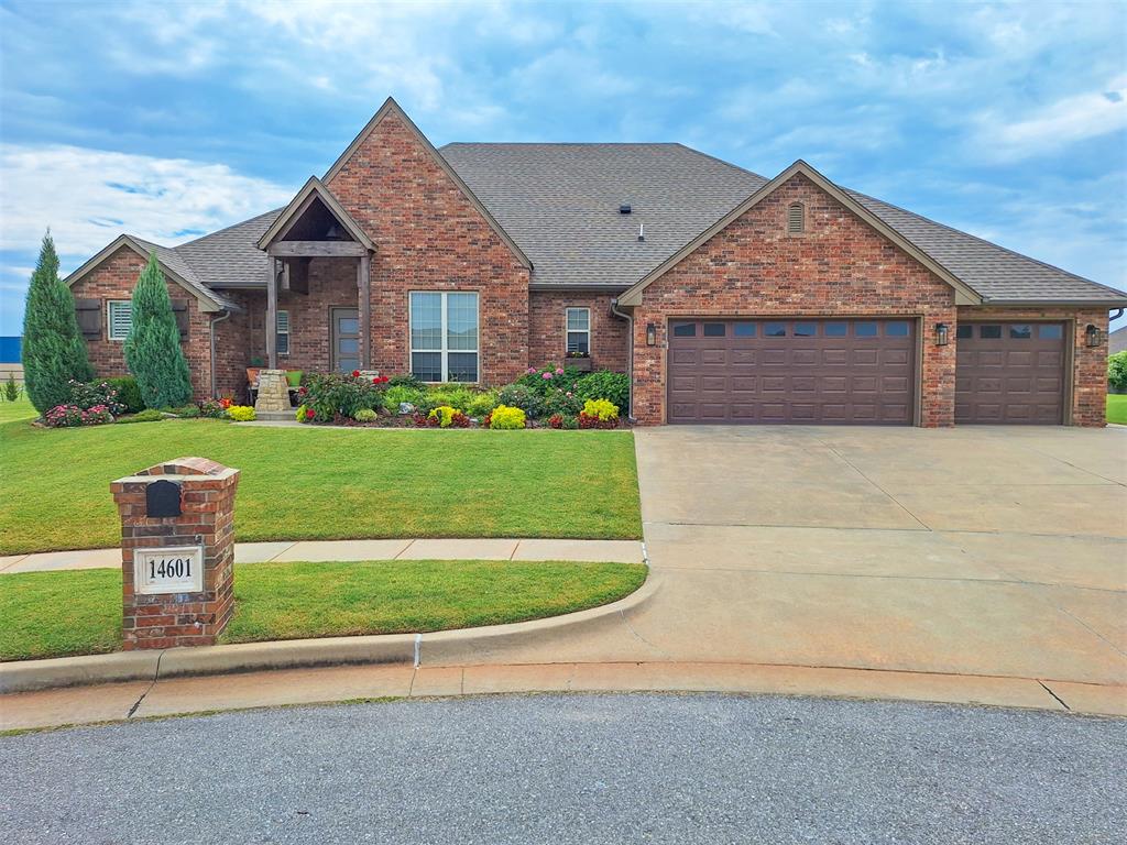 Welcome to this immaculate custom-built home, where thoughtful design and natural beauty combine to create a truly tranquil retreat. The inviting front porch, perfect for morning coffee or evening chats, offers a warm welcome to all who enter. Step inside and discover a bright and airy open floor plan, with natural light streaming through oversized windows, highlighting the seamless flow and pristine tile floors that extend throughout the entire home. The expansive chef's kitchen is a true showstopper, designed for both serious cooking and effortless entertaining. It features a generous central island for meal preparation, complemented by a separate, dedicated breakfast bar island where guests can gather. With ample countertop space and custom cabinetry, this kitchen is as functional as it is stunning. Dedicated formal dining room offers an elegant setting for holiday feasts and special dinner parties, while the bright and cheerful breakfast nook serves as an ideal gathering spot for morning coffee and casual family dinners. Retreat to the massive master bedroom, a serene sanctuary offering abundant space and light for ultimate relaxation. The luxurious, spa-like master bathroom is a haven of its own, boasting high-end finishes and plenty of room to unwind. An enormous walk-in closet provides an exceptional amount of storage, keeping the suite perfectly organized. The generous proportions and bright atmosphere extend to the outdoors. A covered back patio offers a shaded space for all dining and lounging, protected from the elements. Beyond the patio, a spacious backyard unfolds, providing endless opportunities for recreation and relaxation, all while backing up to a sprawling, open field for breathtaking, unobstructed views.
This home offers a unique combination of custom luxury, comfort, and a connection to the tranquility of nature. It’s more than a house—it’s a lifestyle. Don't miss the opportunity to make this absolutely gorgeous home yours today.