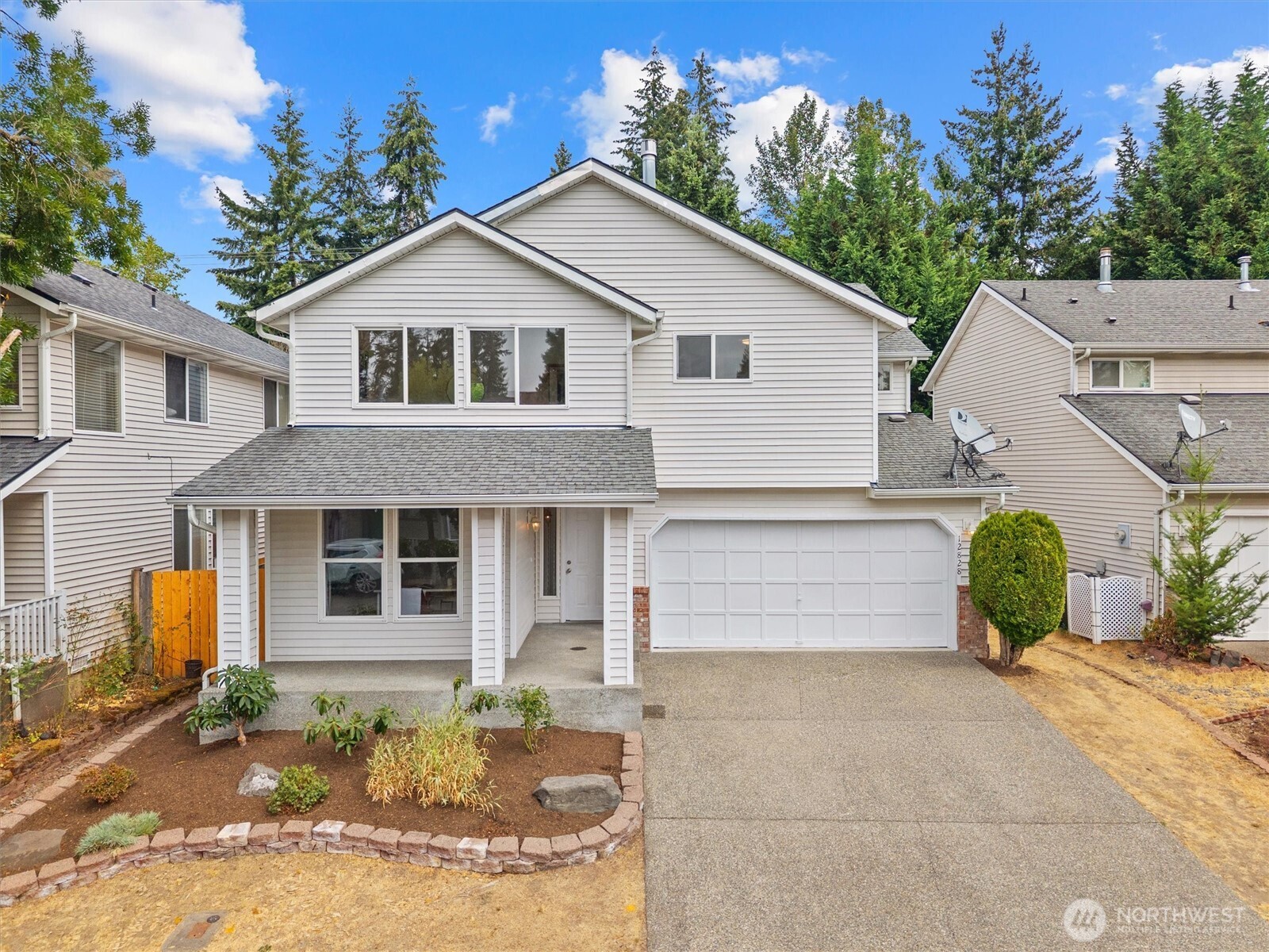 Welcome to a home that perfectly blends comfort, space, and exceptional value in the heart of Fairwood. Tucked away on a quiet cul-de-sac, this beautifully cared-for 2-story home offers 4 bedrooms plus a versatile main-level office/bedroom and generous spaces for both everyday living and entertaining. Walls of windows allow the home to glow with natural light, creating a bright and welcoming atmosphere throughout. At the heart of the home, the spacious kitchen offers abundant cabinetry, a center island, and walk-in pantry with plenty of room to gather. Upstairs, retreat to the grand primary suite complete with a cozy gas fireplace, walk-in closet, soaking tub, separate shower, and dual sinks. Three additional bedrooms provide wonderful flexibility for guests, hobbies, or changing needs. Thoughtfully maintained and lovingly cared for over the years, this home is ready for its next chapter. Conveniently located near shopping, dining, recreation, schools, and major commuter routes. Pre-inspected and move-in ready. Truly noteworthy.