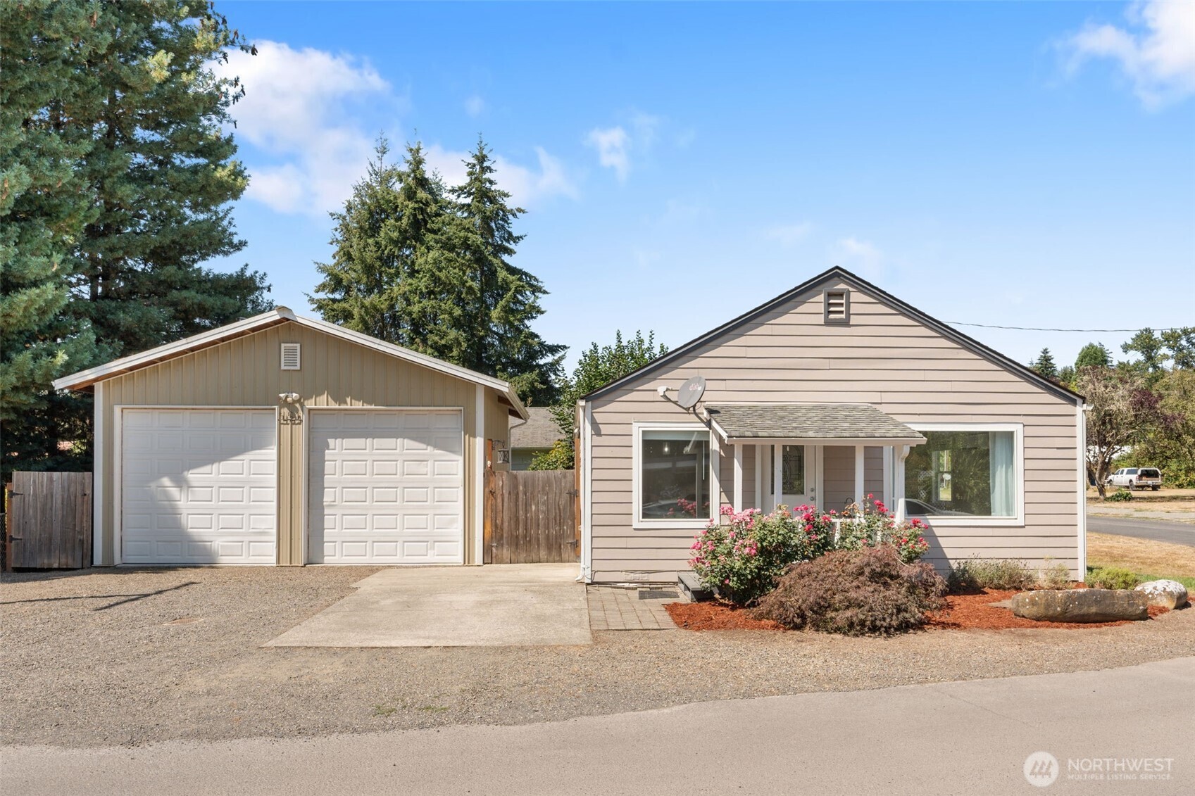 A great opportunity in a convenient location! This 3-bedroom, 1-bath home sits on a corner lot along a quiet street and offers 1,134 sq ft of living space. Recent improvements include new vinyl plank laminate flooring and new interior paint. The spacious living room offers plenty of room to relax, while the kitchen features new stainless appliances and butcher block countertops. A 24x24 shop provides plenty of space for storage and projects. The partially fenced yard adds outdoor space, while the ductless heat pump, A/C, and wall heaters offer year-round comfort. Walk to nearby schools, shopping, and parks, with I-5 access just minutes away and a Cowlitz River park with boat launch access only 2 minutes from home.