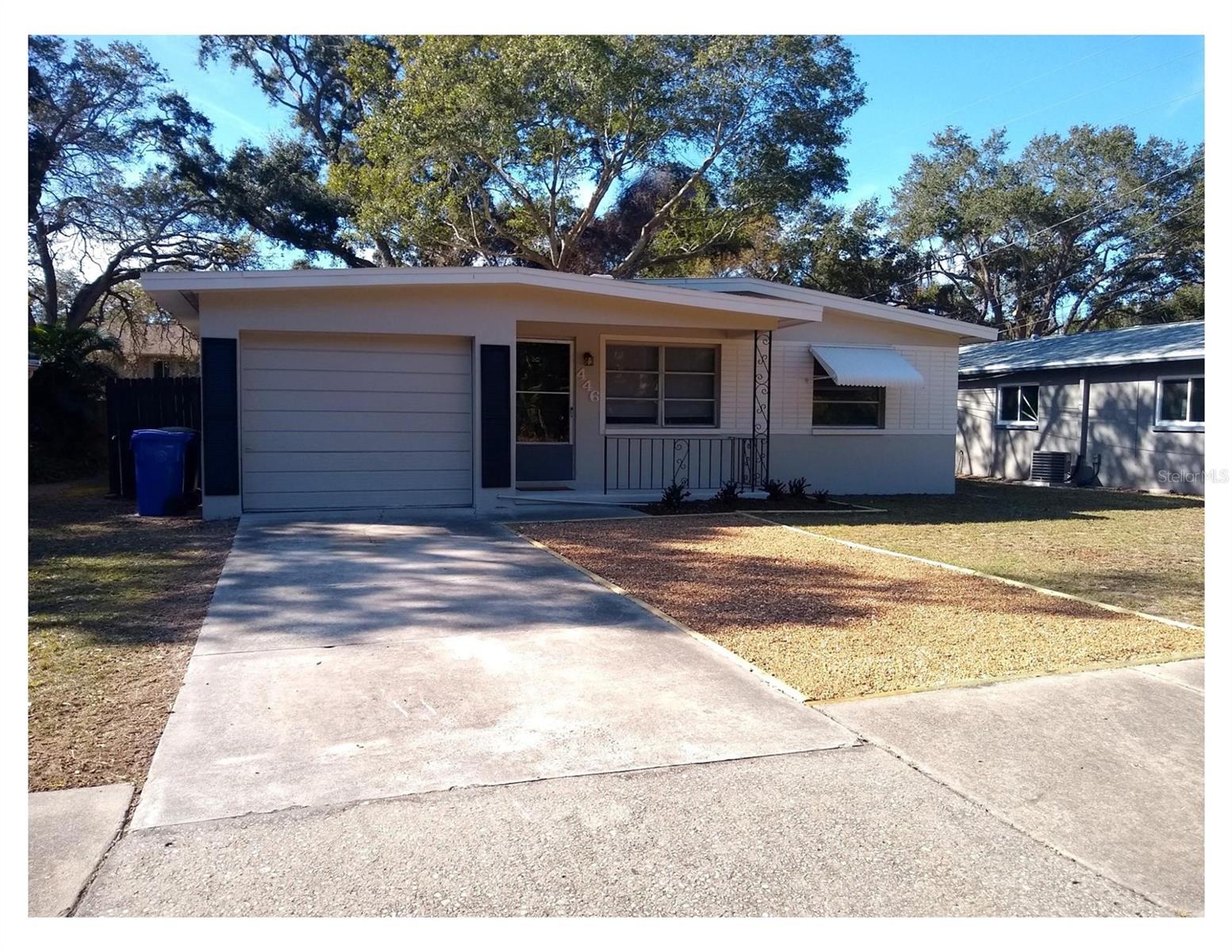 LOCATION,LOCATION,LOCATION, RARE DUNEDIN INVESTMET PROPERTY WITHFUTURE MULI-UNIT DEVOLOPMENT POTENTIAL. LARGE LOT WITH CURENT MF-15MULITIFAMILY ZONINGPerfectly situated just blocks from TD Ballpark, home of spring training for The Toronto Blue Jays, andonly a short golf cart ride to downtown Dunedin! This 2-bedroom 1 bath, enclosed 1 car garage builtwith block construction, and a sun room not included in the heated living space square footage adds toits appeal. This property sits on a fully fenced,large lot NOT located in a flood zone, offering addedpeace of mind, and lower ownership cost. This property is currently leased and provides an immediatecash flowing investment opportunity for developers, or investors or just the new buyer seeking great along term investment opportunity with vacant occupancy with proper escrow timeline.The house has always been well maintained and underwent a extensive refresh approximate 4 1/2 yearsago that included all new appliances, lighting fixtures, ceiling fans, electric switches, minor bathroomremodel, and all interior doors throughout. Most exterior fascia was repaired and replaced and completerepaint and plaster repair of the exterior was done. The roof also underwent a light asphalt rubbercovering throughout help extend its longevity. Additional exterior improvements include a City-approved river rock parking pad with required plastic parking stabilizers. Matching river rock, withboarders and stepping stones running length of property ,and dedicated river rock BBQ area for addedtenant convenience and appeal. In addition, approximate 1 1/2years ago, a new water heater and citypermitted garage door and opener was installed.Offering even more peace of mind, the property sustained absolutely no flood damage during the recentstorms, further highlighting the benefits of its desirable non-flood-zone location. There is no HOA andnot located in 55+ community,only city approval for future redevelopment permits. Whether yoursearching for a turnkey income -producing property, a future redevelopment opportunity or just youown private home in one of Dunedin's most sought after locations, 446 New York Ave offersexceptional versatility in one of Florida beloved coastal locations.