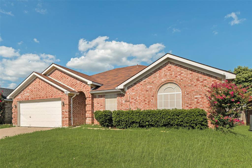 Welcome to this charming 4-bedroom, 2-bath home in Arlington, TX — Move-in Ready!

Step inside this beautifully updated home featuring brand-luxury vinyl plank flooring in every room and fresh paint throughout. As you enter, the primary bedroom is conveniently located to your left, along with the utility room and garage access. The spacious living room offers a great floor plan, perfect for relaxing or entertaining. Down the hall to your right, you'll find the additional bedrooms, each with nicely sized closets. Enjoy the large backyard with lush green grass. There are 2 dining rooms or one of the rooms can be used as an extra space.  The kitchen opens into the living area, and comes with a beautiful brick fireplace.  Make it yours today!