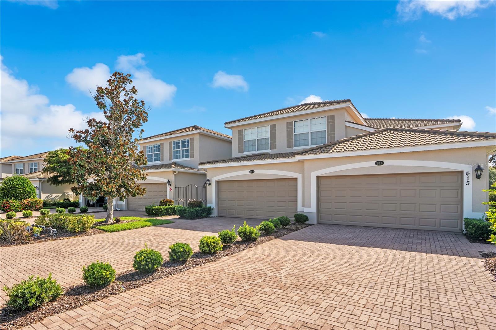 NEW PRICE READY TO SELL! This golf included unit is beautifully updated, perfectly maintained and in the highly sought-after River Strand community.  It offers resort-style living, championship golf, and unmatched convenience. The newly redesigned and remodeled club house, Tiki Bar and pool area have luxury resort vibes in your cozy neighborhood setting and it certainly won't disappoint! This first-floor, 3-bedroom, 2-bath unit delivers a bright, open layout with tranquil preserve views and a private screened lanai perfect for morning coffee or sunset relaxation. The kitchen features granite countertops, stainless-steel appliances, and a spacious breakfast bar that flows seamlessly into the living and dining areas — ideal for entertaining or unwinding after a day on the course. A new water heater offers peace of mind, and the new washer and dryer convey with the unit. The owner’s suite includes a walk-in closet and an en-suite bath, while the guest bedrooms and full second bath provide comfort and privacy for visitors. A 3 car tandem attached garage allows for proper storage, a workshop area, golf cart parking and more to add everyday convenience.Living in River Strand means **full access to world-class amenities**: 27 holes of championship golf, a stunning clubhouse, resort-style pools, tennis and pickleball courts, fitness centers, and vibrant social activities — all within a gated, beautifully maintained community just minutes from I-75, fantastic shopping, restaurants, Lakewood Ranch, and Gulf Coast beaches.Whether you’re seeking a seasonal retreat or a full-time Florida lifestyle, this condo delivers comfort, convenience, and the best of River Strand living.